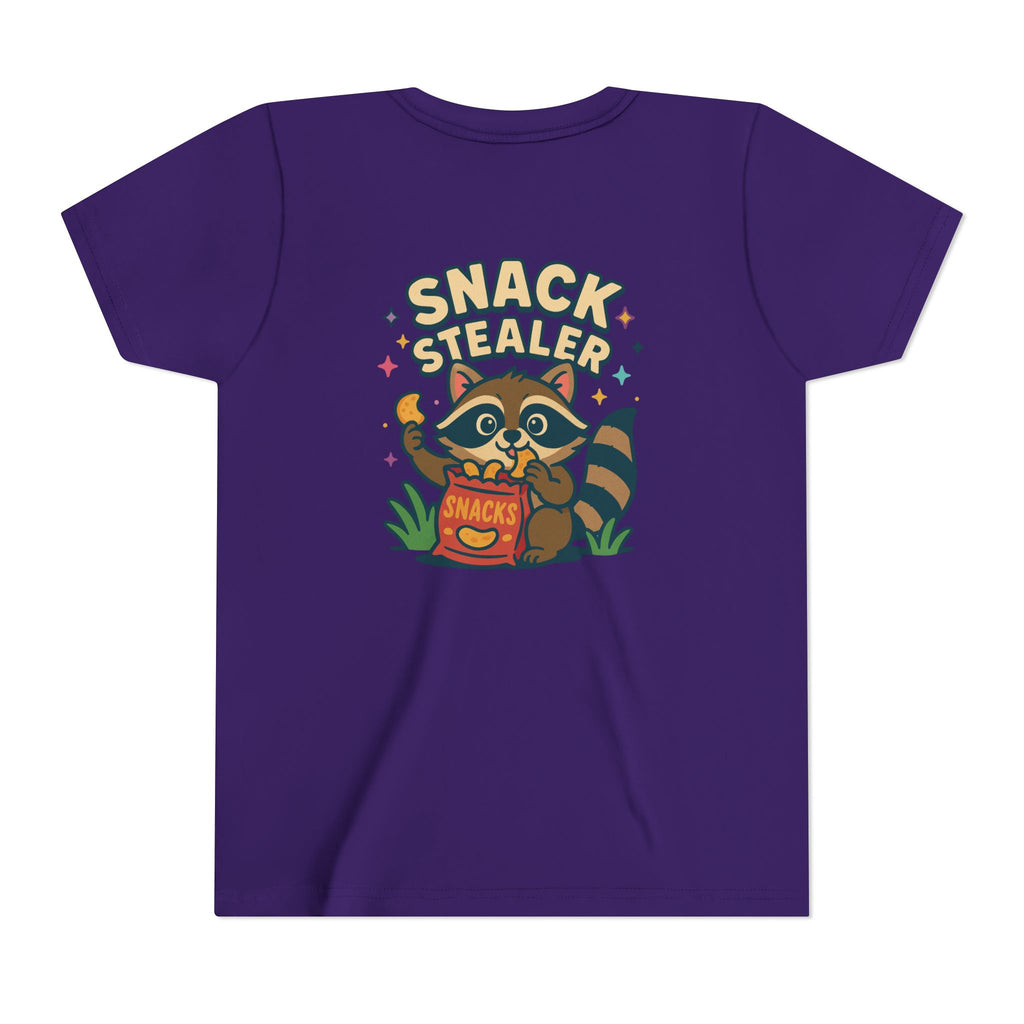 Raccoon Youth Tee featuring 'Snack Stealer' Raccoon Design