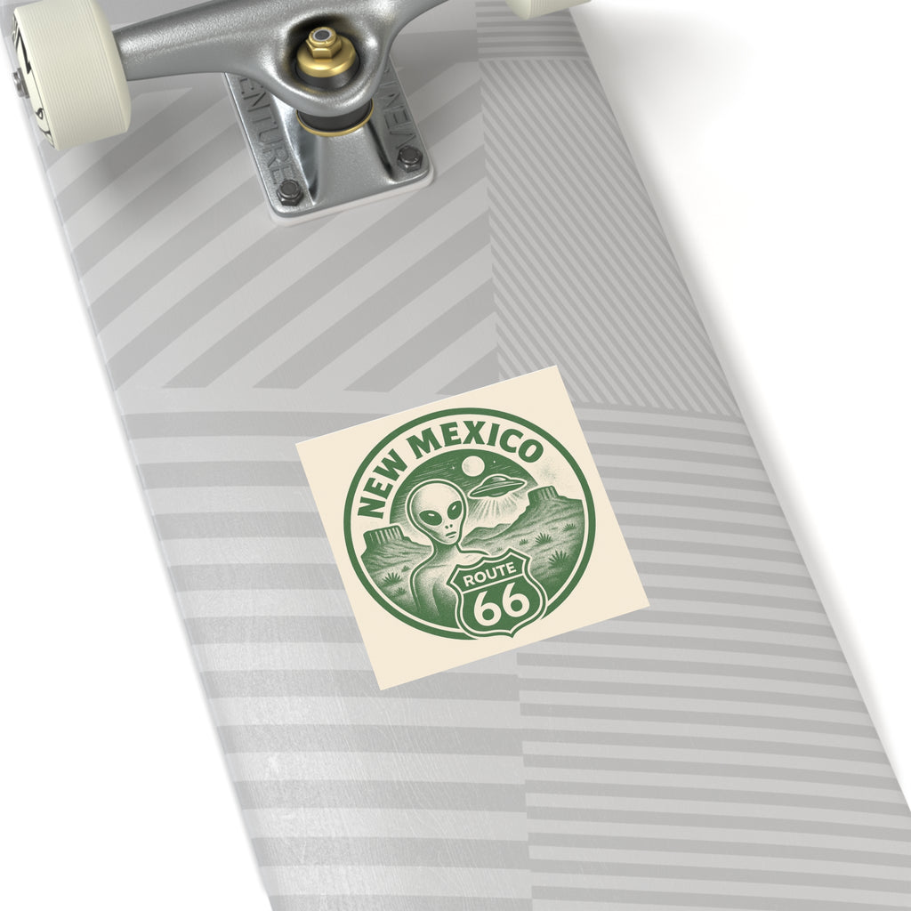 New Mexcio, Retro Alien Route 66 Stickers, Aesthetic Vinyl Decals, Cool Car Accessories, Travel Gifts, New Mexico Decor