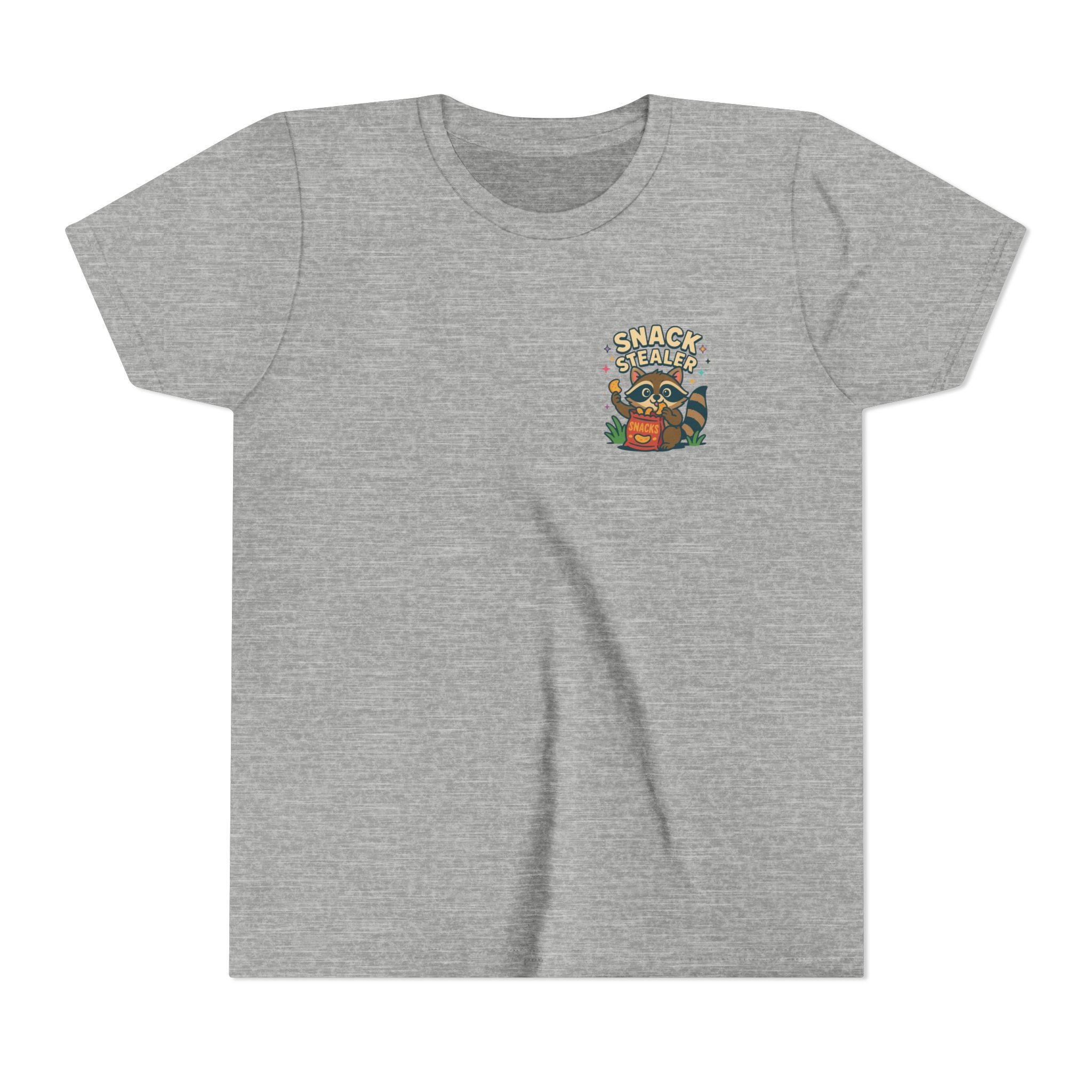 Raccoon Youth Tee featuring 'Snack Stealer' Raccoon Design