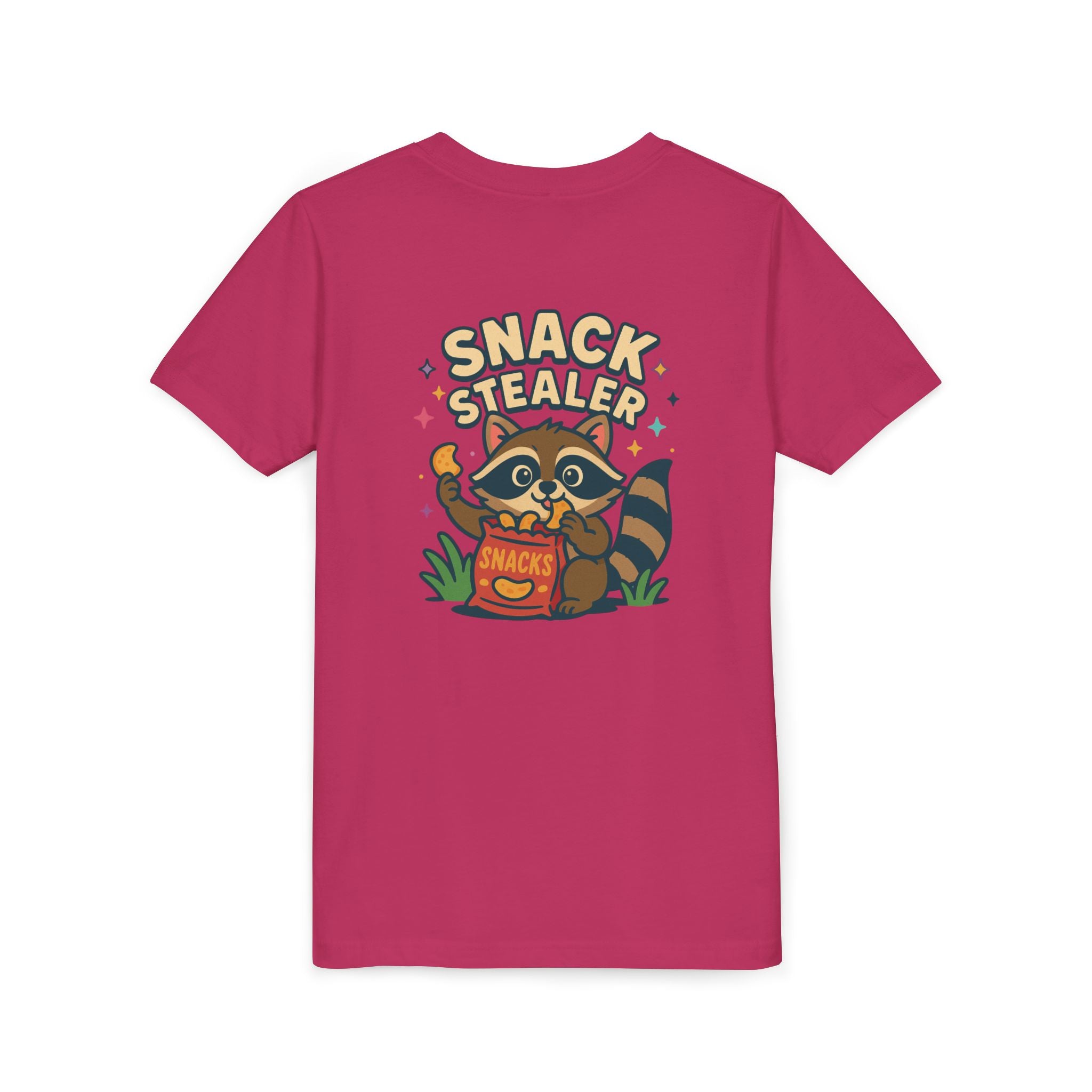 Raccoon Youth Tee featuring 'Snack Stealer' Raccoon Design
