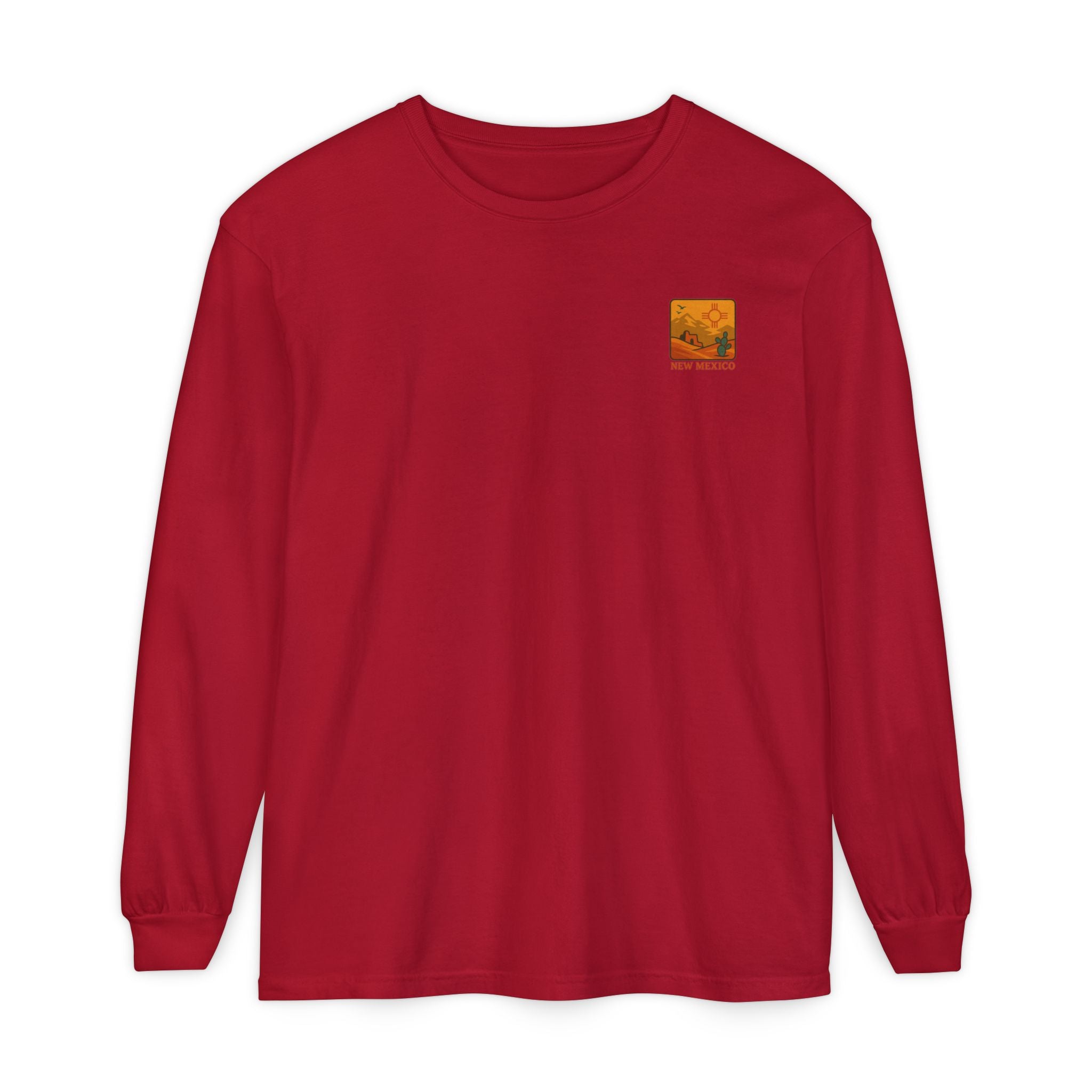 New Mexico Graphic Long Sleeve T-Shirt | Desert Vibes Tee, Unisex Apparel, Travel Souvenir, Gift for Nature Lovers, Southwest Style