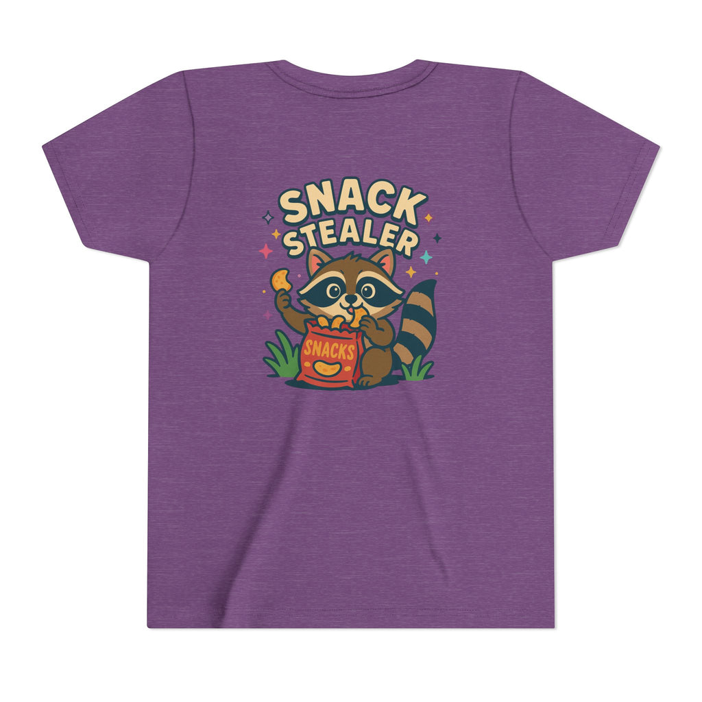 Raccoon Youth Tee featuring 'Snack Stealer' Raccoon Design