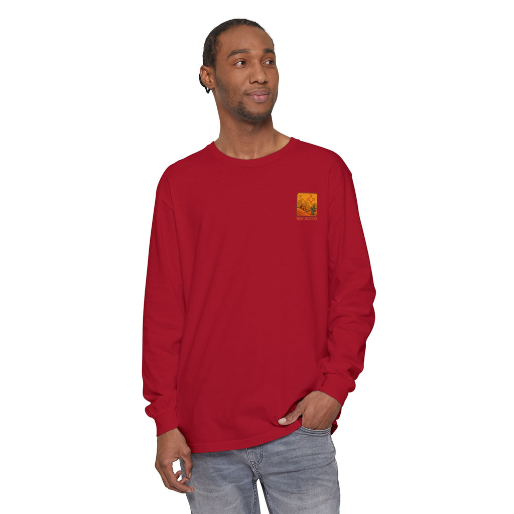 New Mexico Graphic Long Sleeve T-Shirt | Desert Vibes Tee, Unisex Apparel, Travel Souvenir, Gift for Nature Lovers, Southwest Style