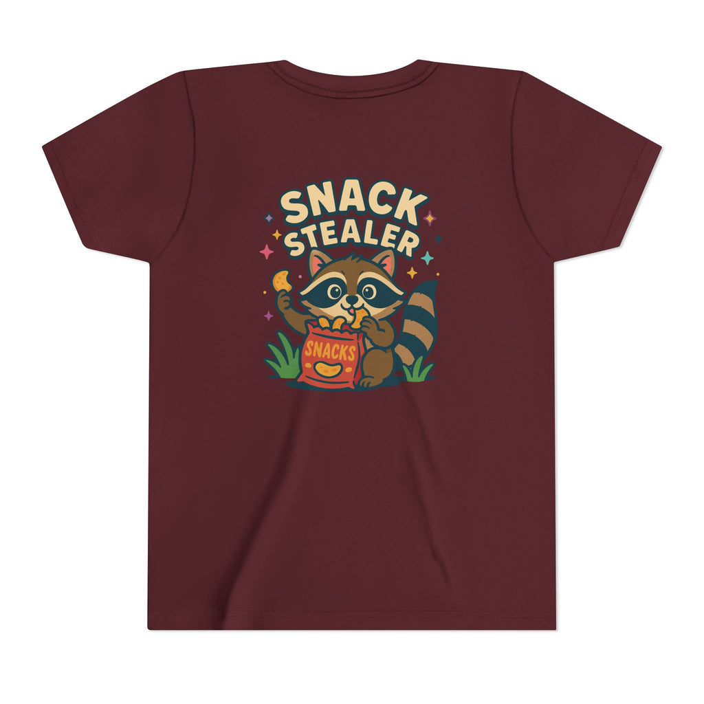 Raccoon Youth Tee featuring 'Snack Stealer' Raccoon Design