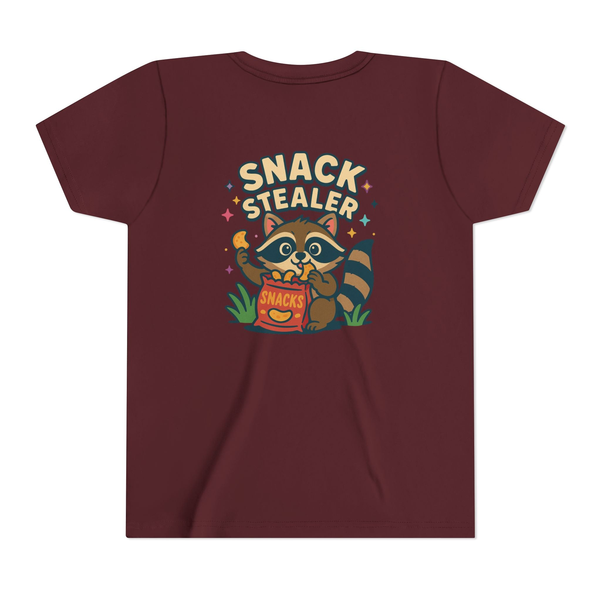 Raccoon Youth Tee featuring 'Snack Stealer' Raccoon Design