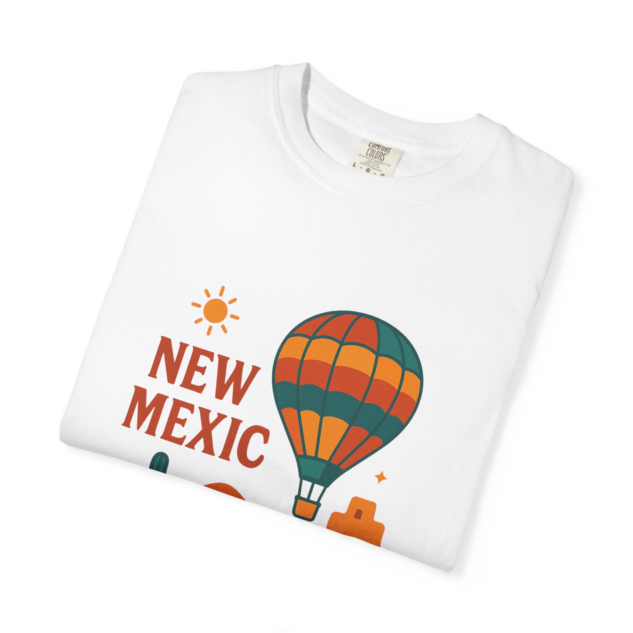 New Mexico Hot Air Balloon T-Shirt, Casual Tee, Travel Apparel, Gift for Adventurers, Summer Outfit, Vacation Shirt