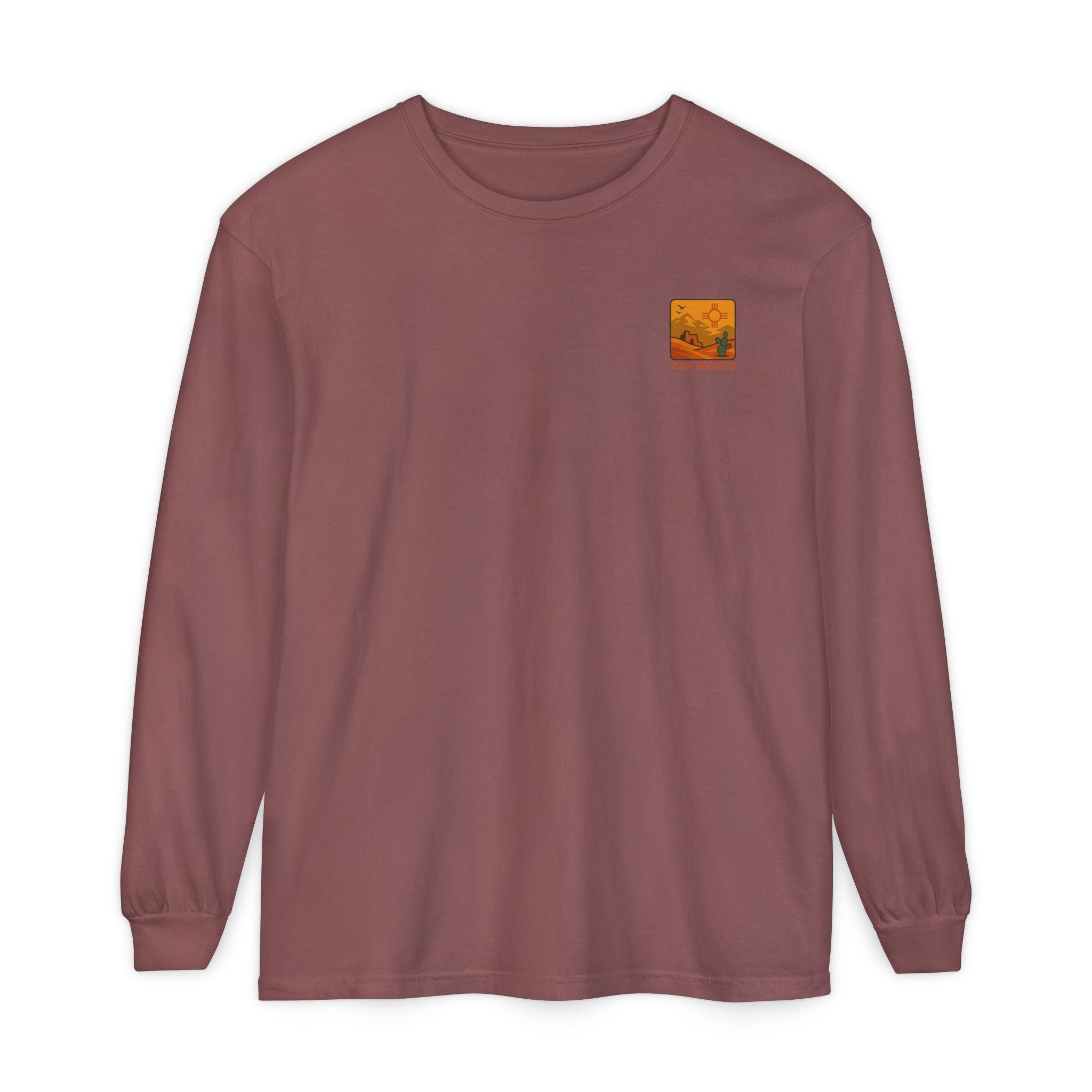 New Mexico Graphic Long Sleeve T-Shirt | Desert Vibes Tee, Unisex Apparel, Travel Souvenir, Gift for Nature Lovers, Southwest Style