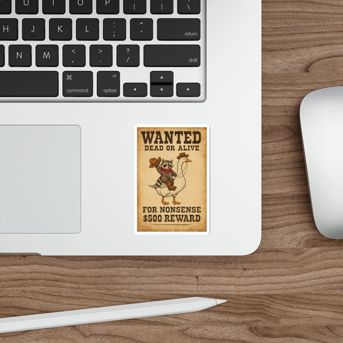 Raccoon and Goose Sticker, Raccoon Sticker, Funny sticker