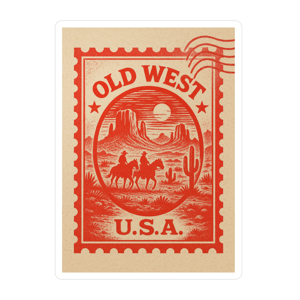 Old West USA Kiss-Cut Vinyl Decals | Retro Decor, Western Vibe, Cowboy Gifts, Scrapbooking, Planner Stickers