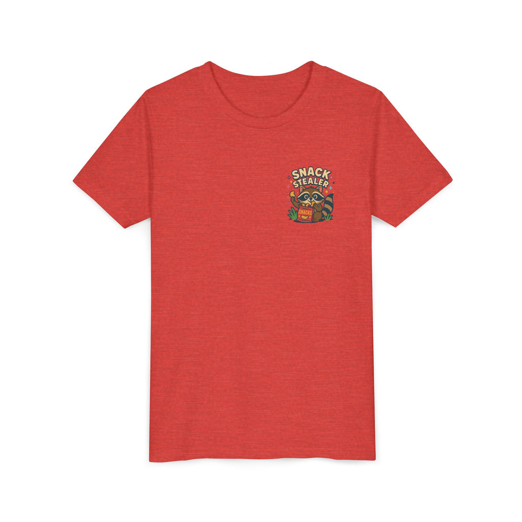 Raccoon Youth Tee featuring 'Snack Stealer' Raccoon Design