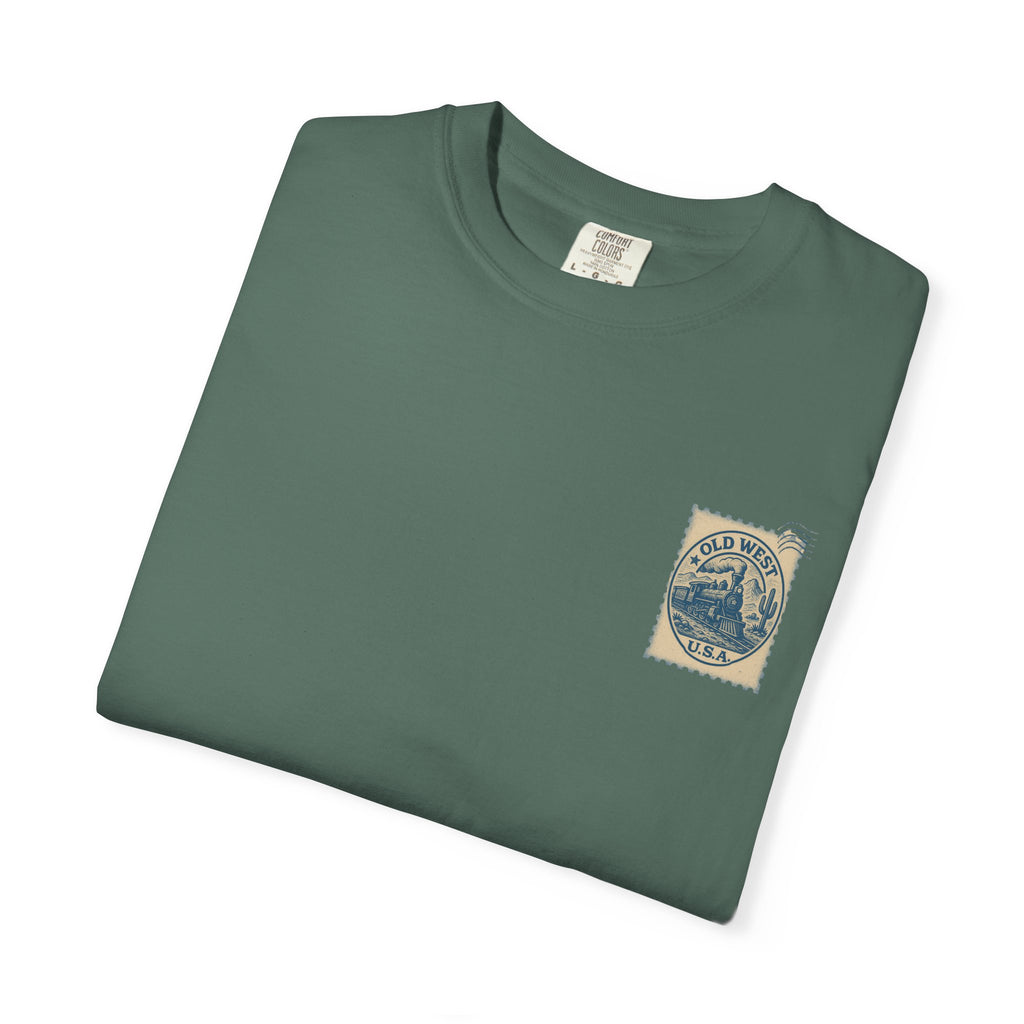 Vintage Old West Graphic Tee, Unisex Retro T-Shirt, Train Lover Gift, Western Style Shirt, Travel Themed Apparel, Adventure Wear