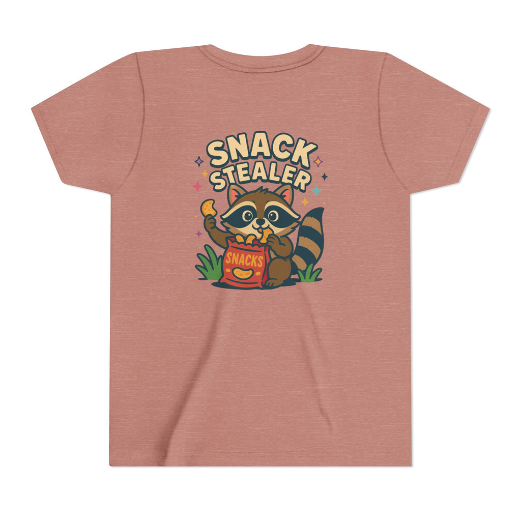 Raccoon Youth Tee featuring 'Snack Stealer' Raccoon Design