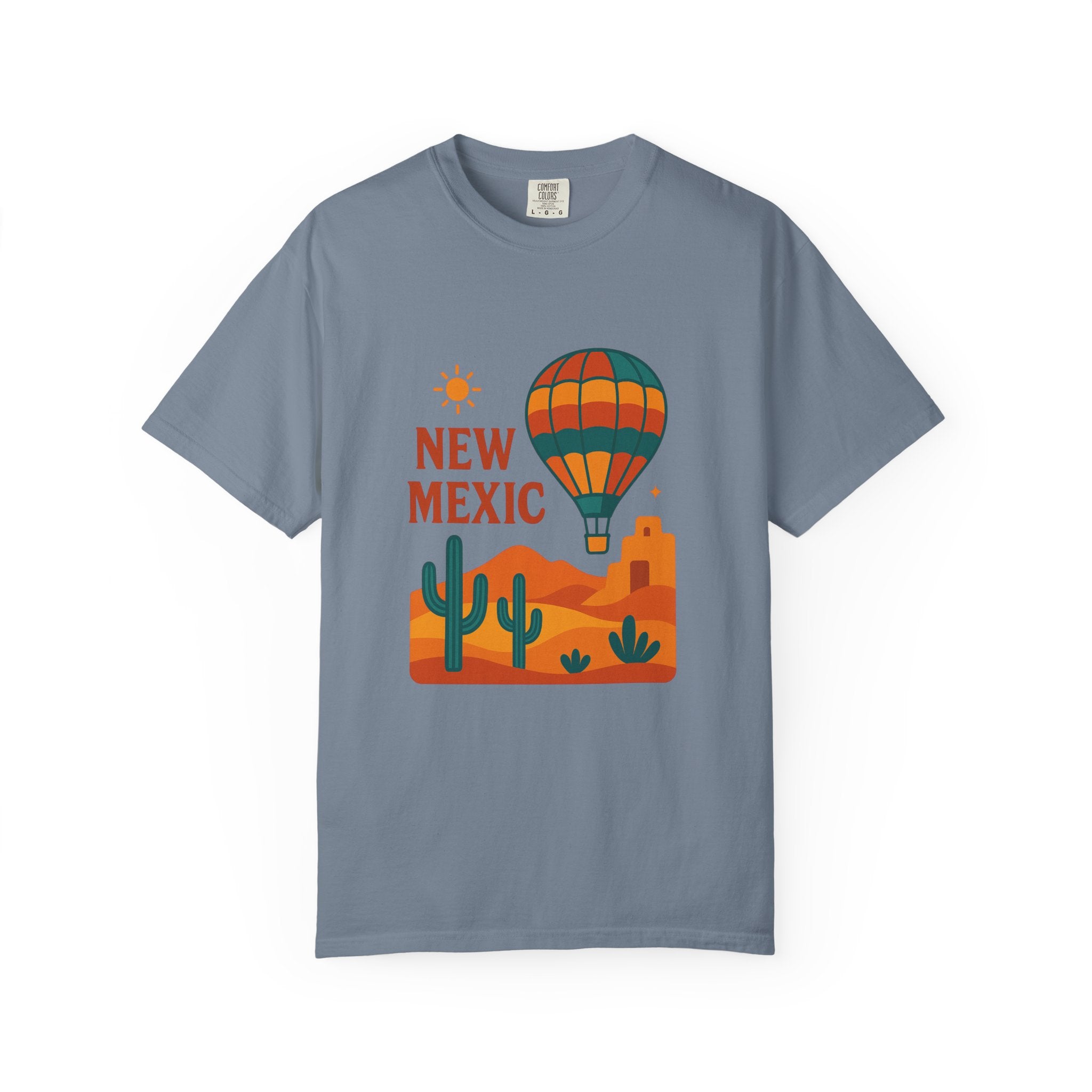 New Mexico Hot Air Balloon T-Shirt, Casual Tee, Travel Apparel, Gift for Adventurers, Summer Outfit, Vacation Shirt