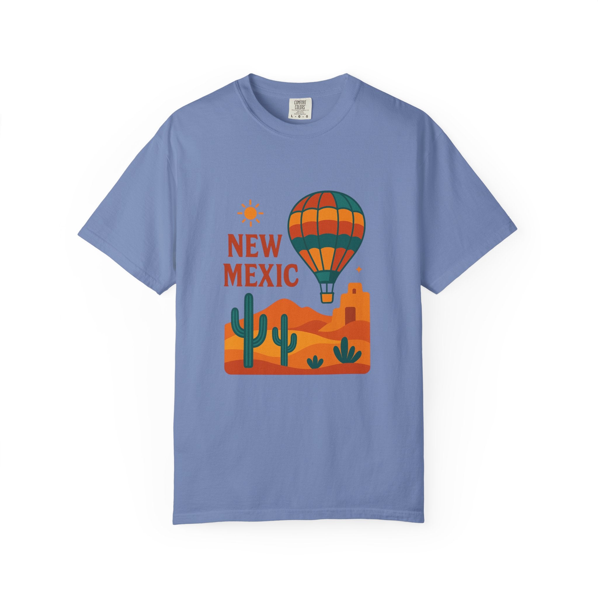 New Mexico Hot Air Balloon T-Shirt, Casual Tee, Travel Apparel, Gift for Adventurers, Summer Outfit, Vacation Shirt