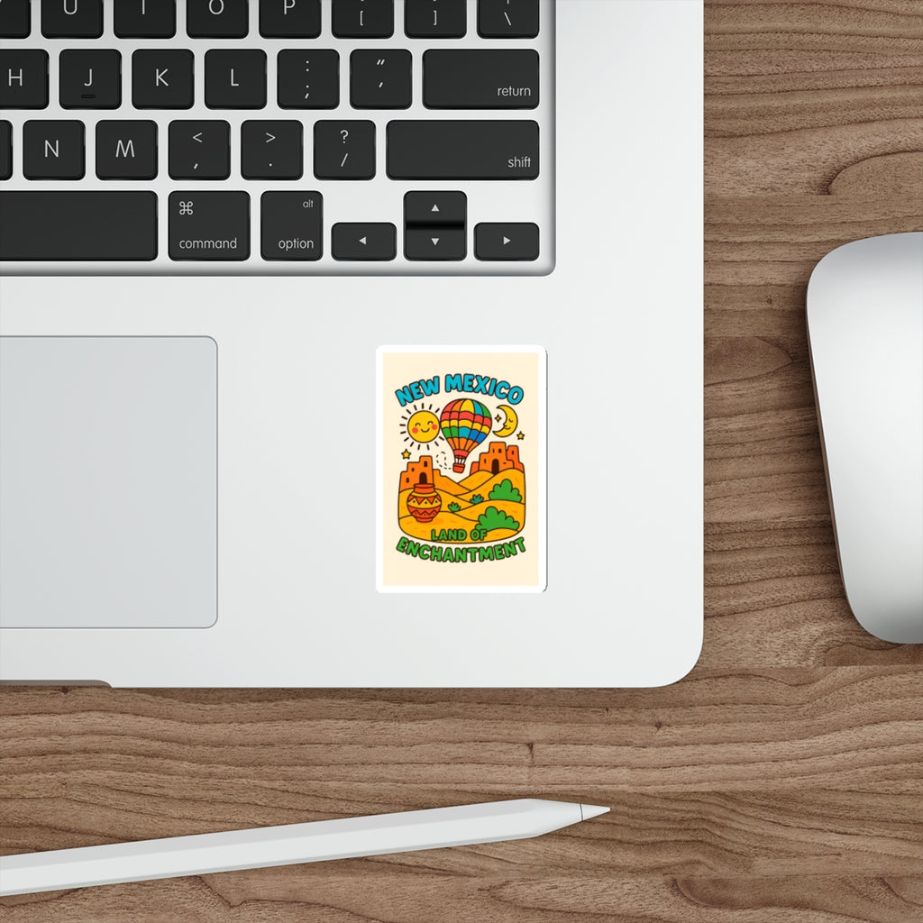 New Mexico Land of Enchantment Die-Cut Stickers, Vibrant Travel Stickers, Fun Decor, Gift for Adventurers, Kid-Friendly Art