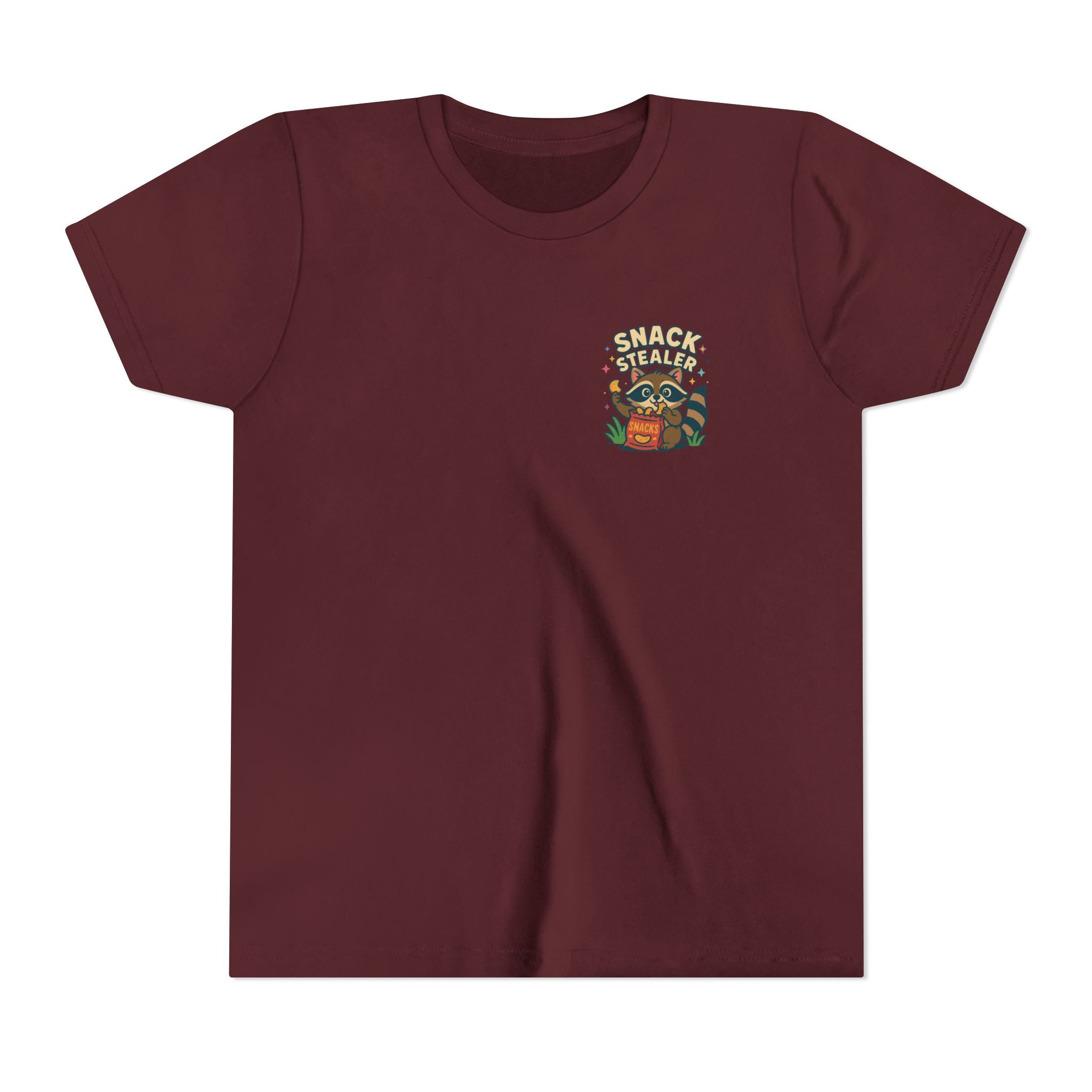 Raccoon Youth Tee featuring 'Snack Stealer' Raccoon Design