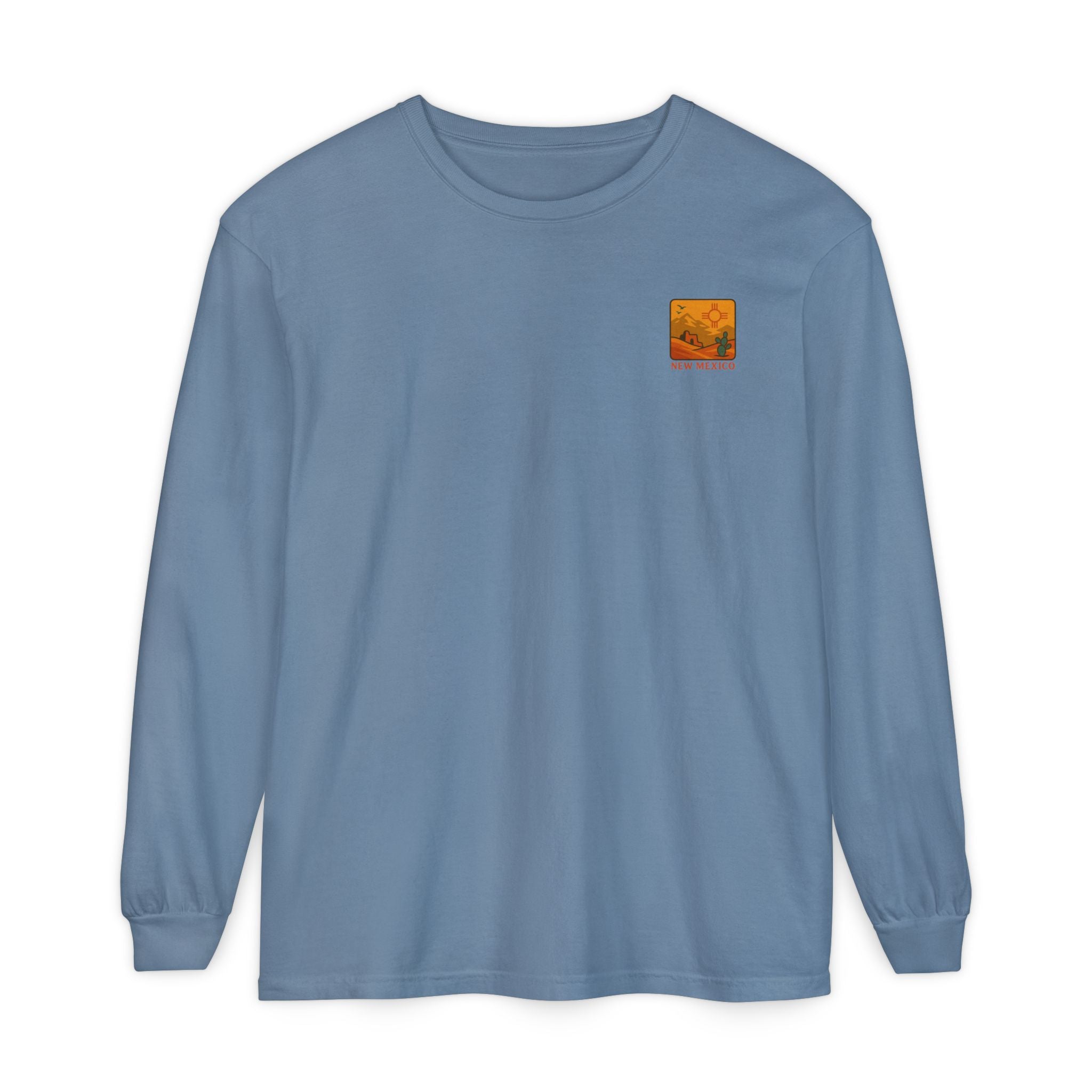 New Mexico Graphic Long Sleeve T-Shirt | Desert Vibes Tee, Unisex Apparel, Travel Souvenir, Gift for Nature Lovers, Southwest Style