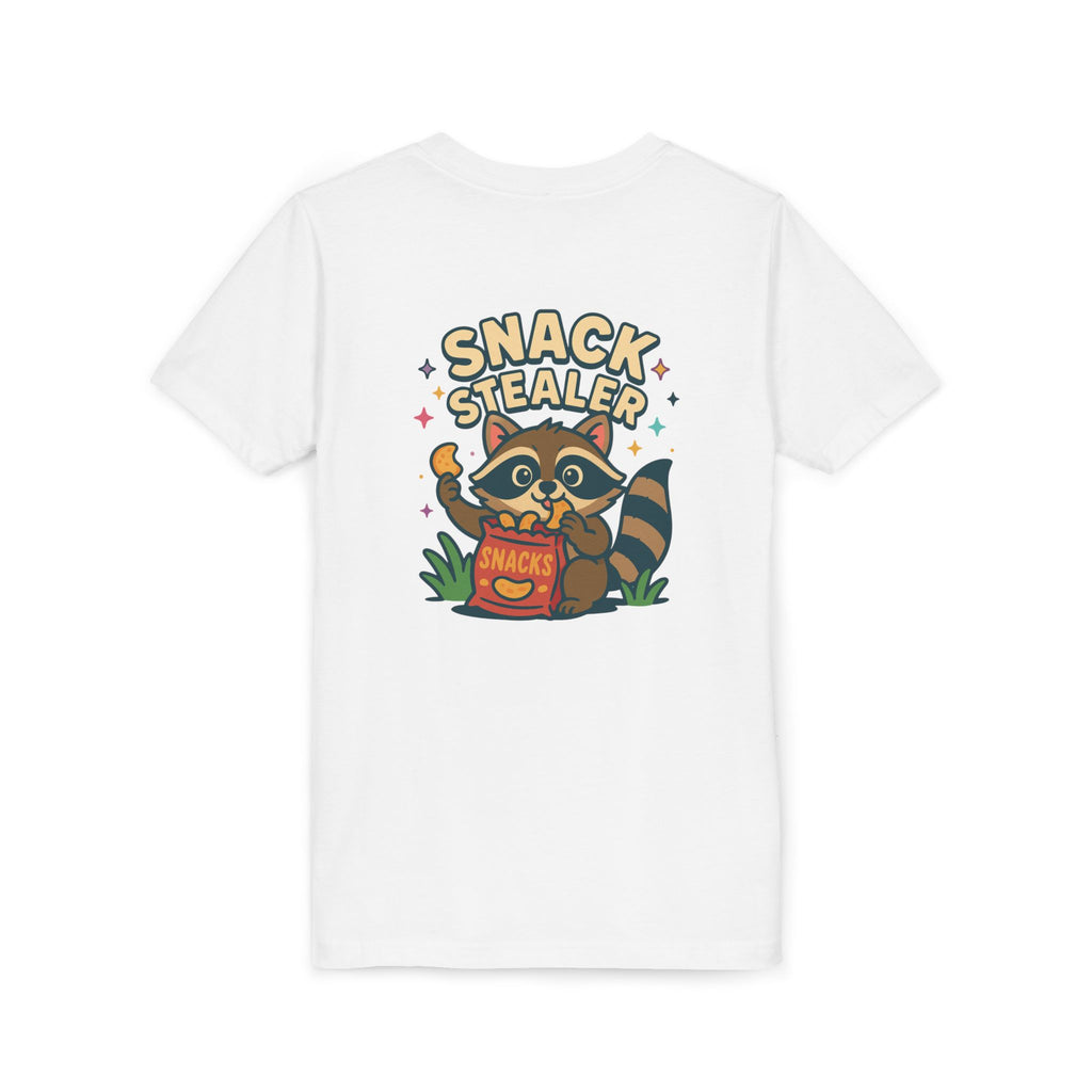 Raccoon Youth Tee featuring 'Snack Stealer' Raccoon Design
