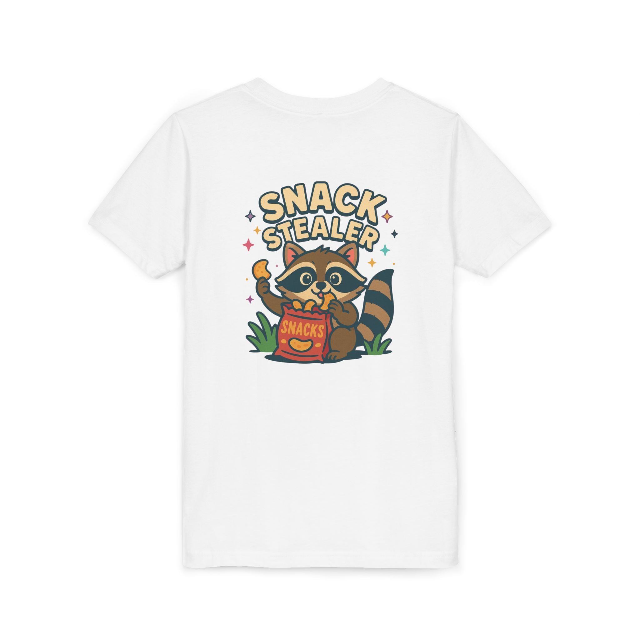 Raccoon Youth Tee featuring 'Snack Stealer' Raccoon Design