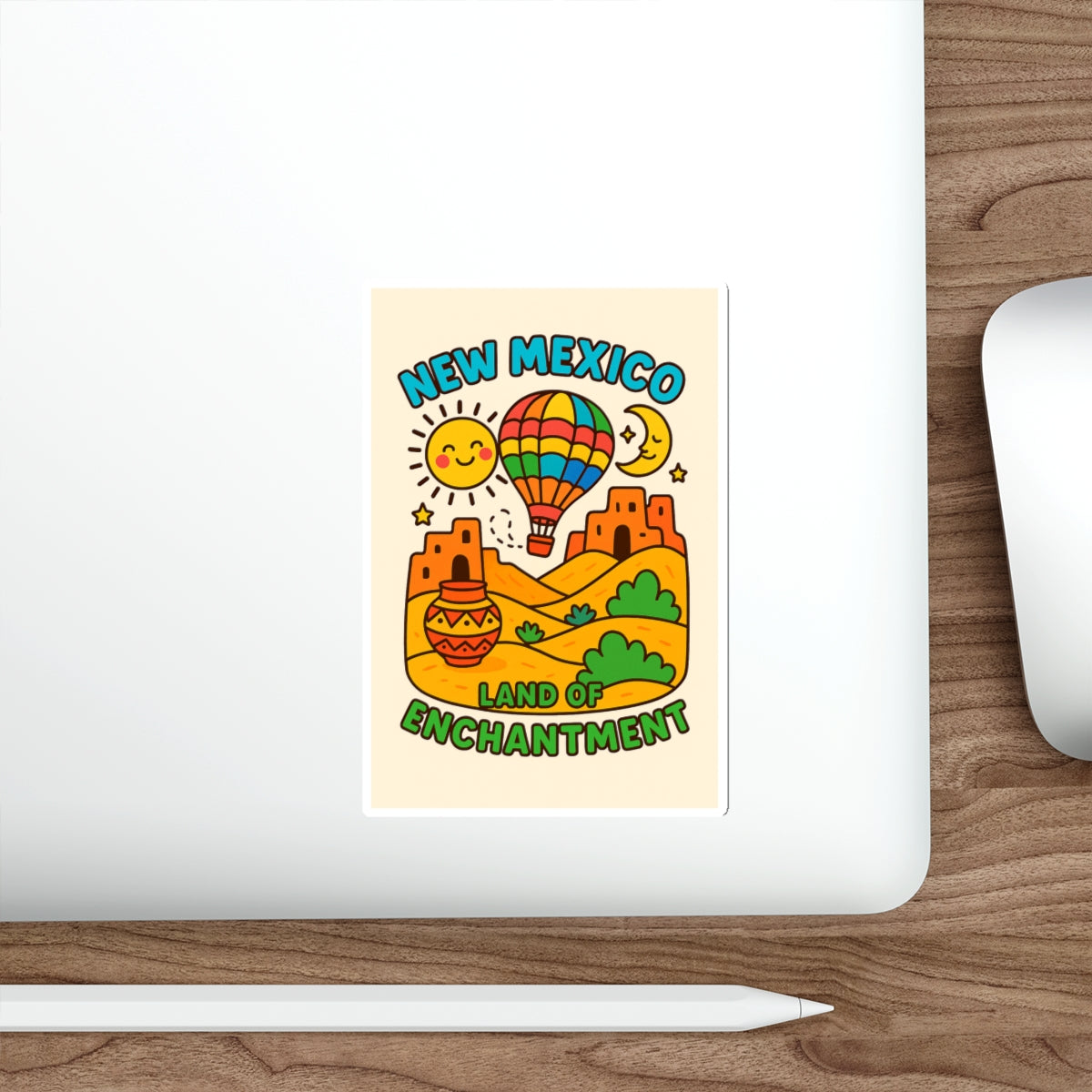 New Mexico Land of Enchantment Die-Cut Stickers, Vibrant Travel Stickers, Fun Decor, Gift for Adventurers, Kid-Friendly Art