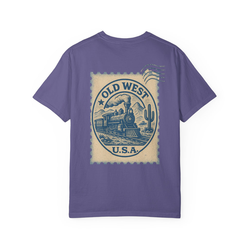 Vintage Old West Graphic Tee, Unisex Retro T-Shirt, Train Lover Gift, Western Style Shirt, Travel Themed Apparel, Adventure Wear