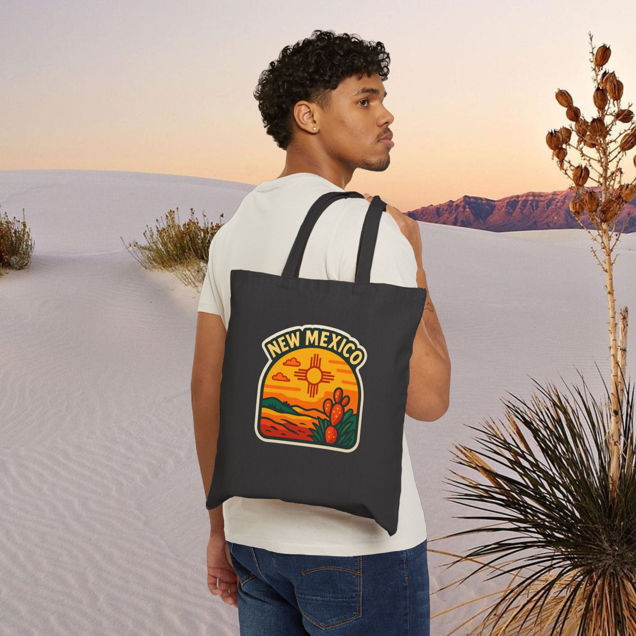 New Mexico Sunset Patch Tote Bag