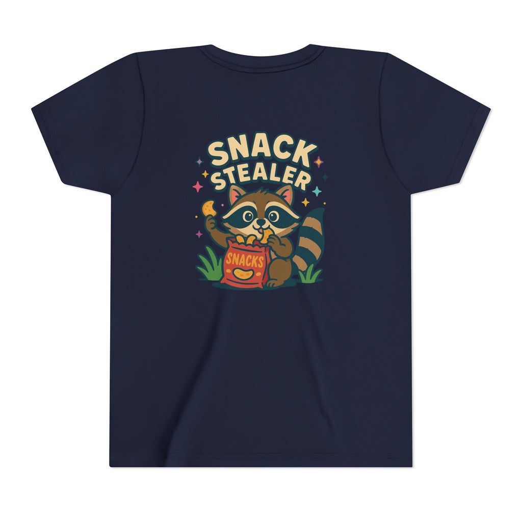 Raccoon Youth Tee featuring 'Snack Stealer' Raccoon Design