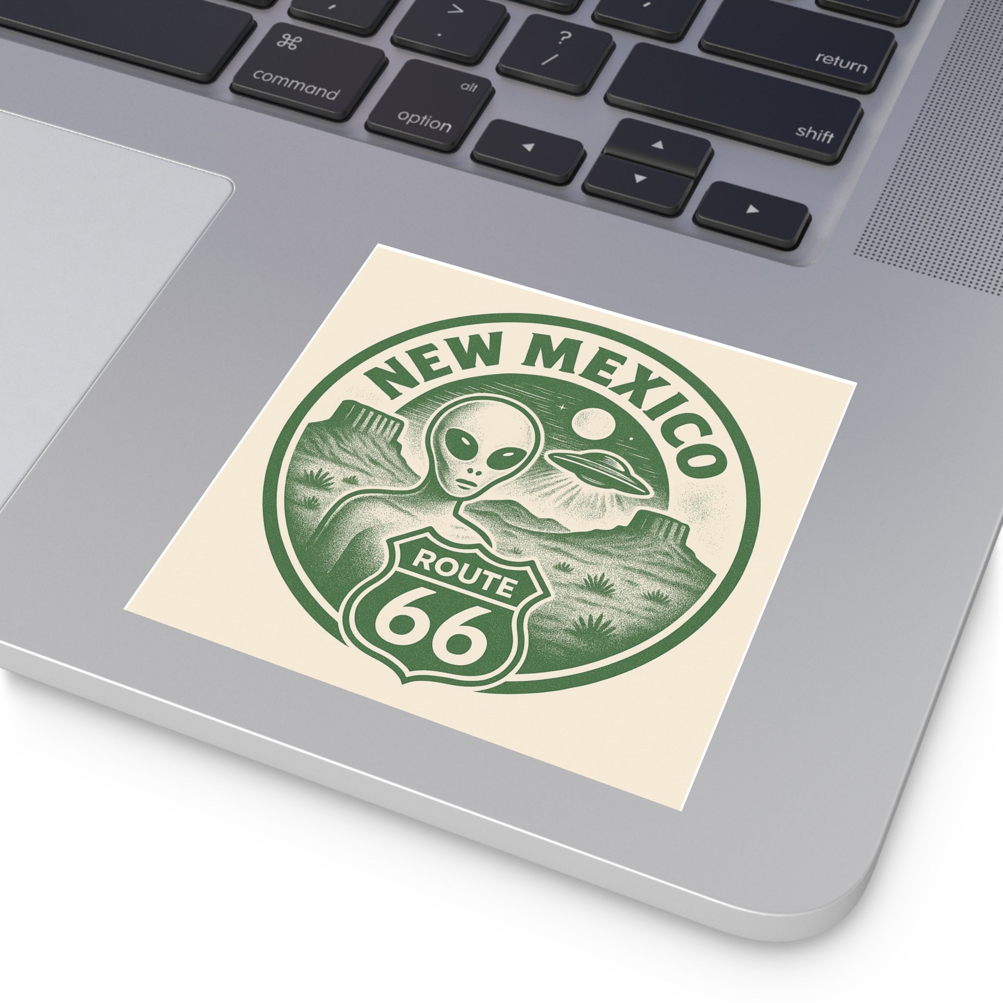 New Mexcio, Retro Alien Route 66 Stickers, Aesthetic Vinyl Decals, Cool Car Accessories, Travel Gifts, New Mexico Decor