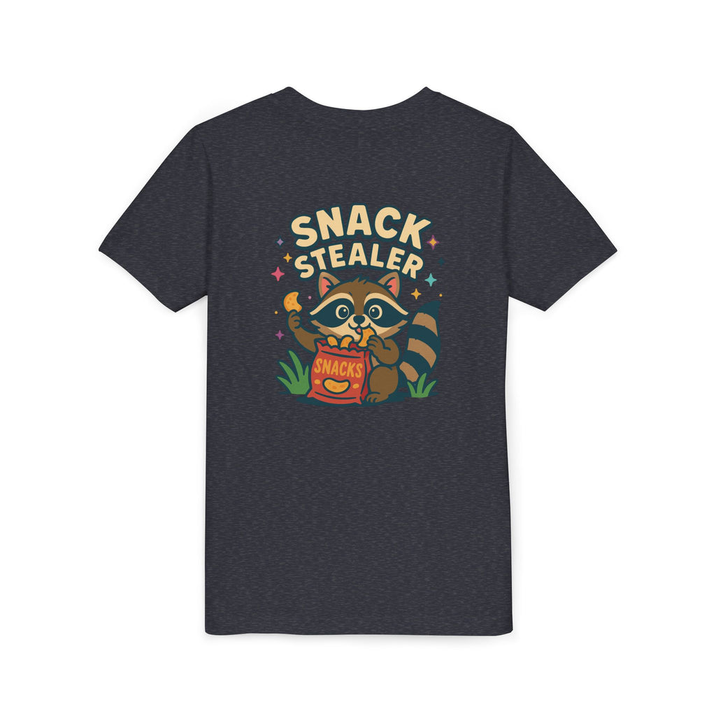 Raccoon Youth Tee featuring 'Snack Stealer' Raccoon Design