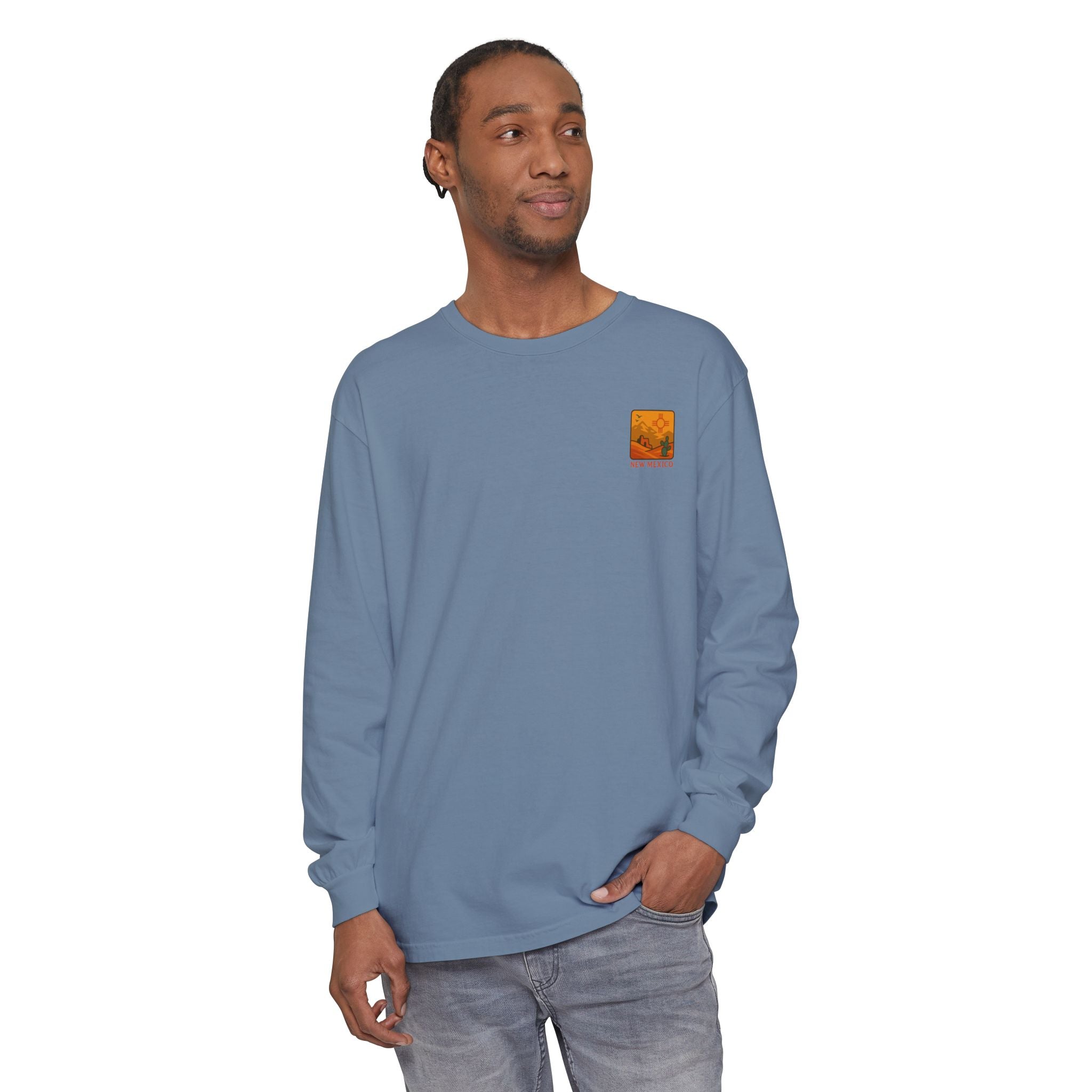 New Mexico Graphic Long Sleeve T-Shirt | Desert Vibes Tee, Unisex Apparel, Travel Souvenir, Gift for Nature Lovers, Southwest Style
