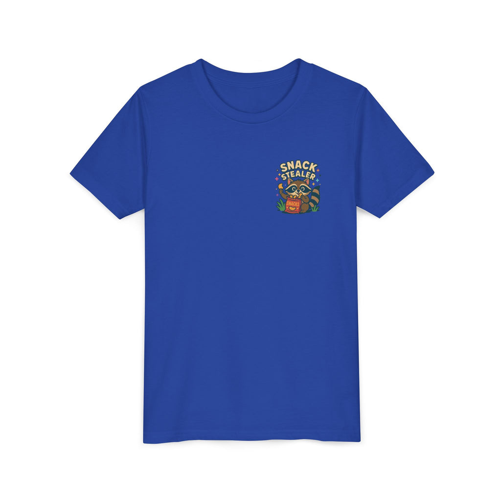 Raccoon Youth Tee featuring 'Snack Stealer' Raccoon Design