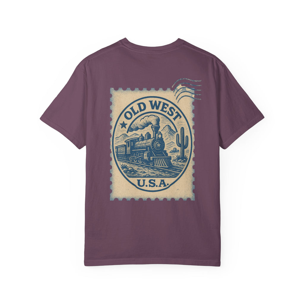Vintage Old West Graphic Tee, Unisex Retro T-Shirt, Train Lover Gift, Western Style Shirt, Travel Themed Apparel, Adventure Wear