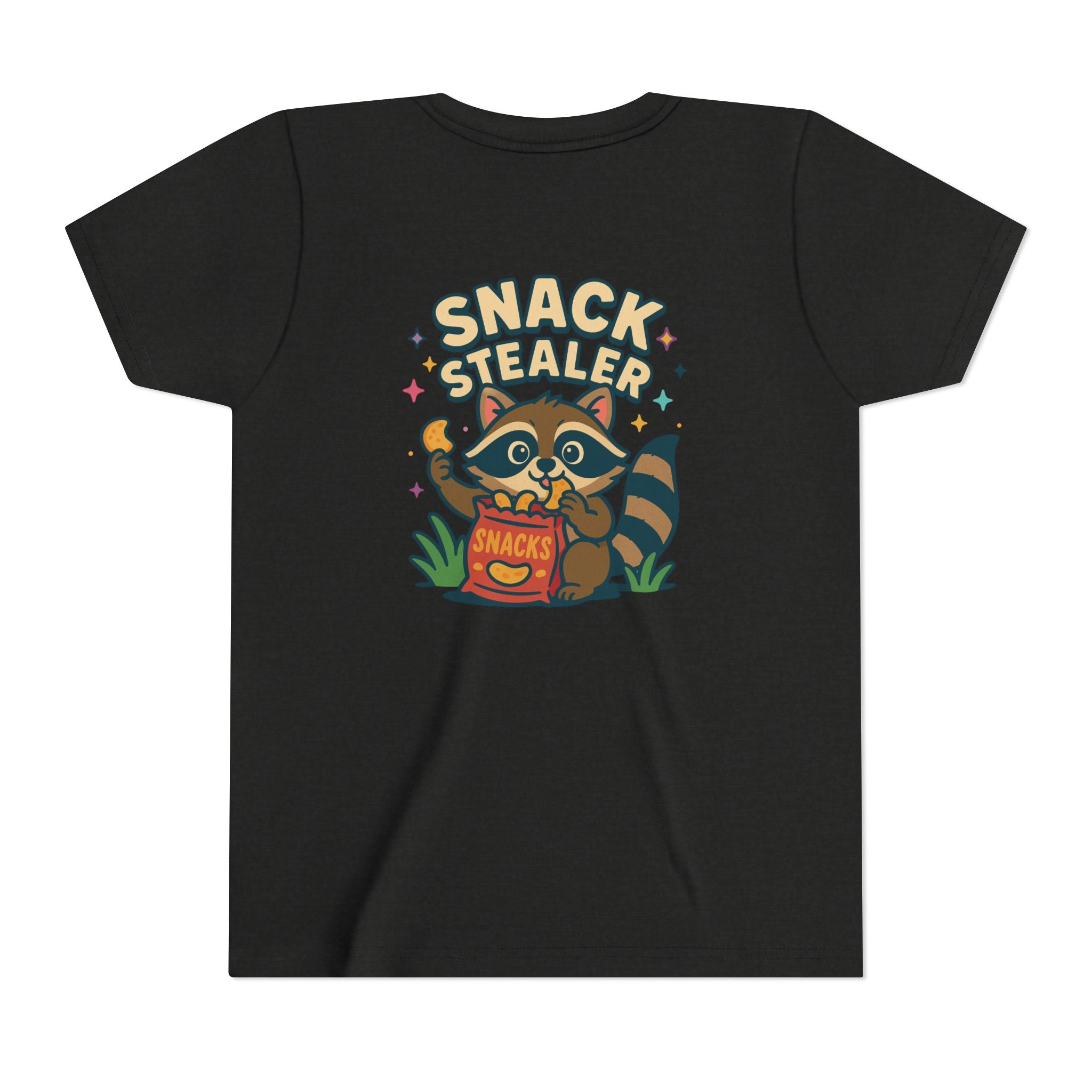 Raccoon Youth Tee featuring 'Snack Stealer' Raccoon Design