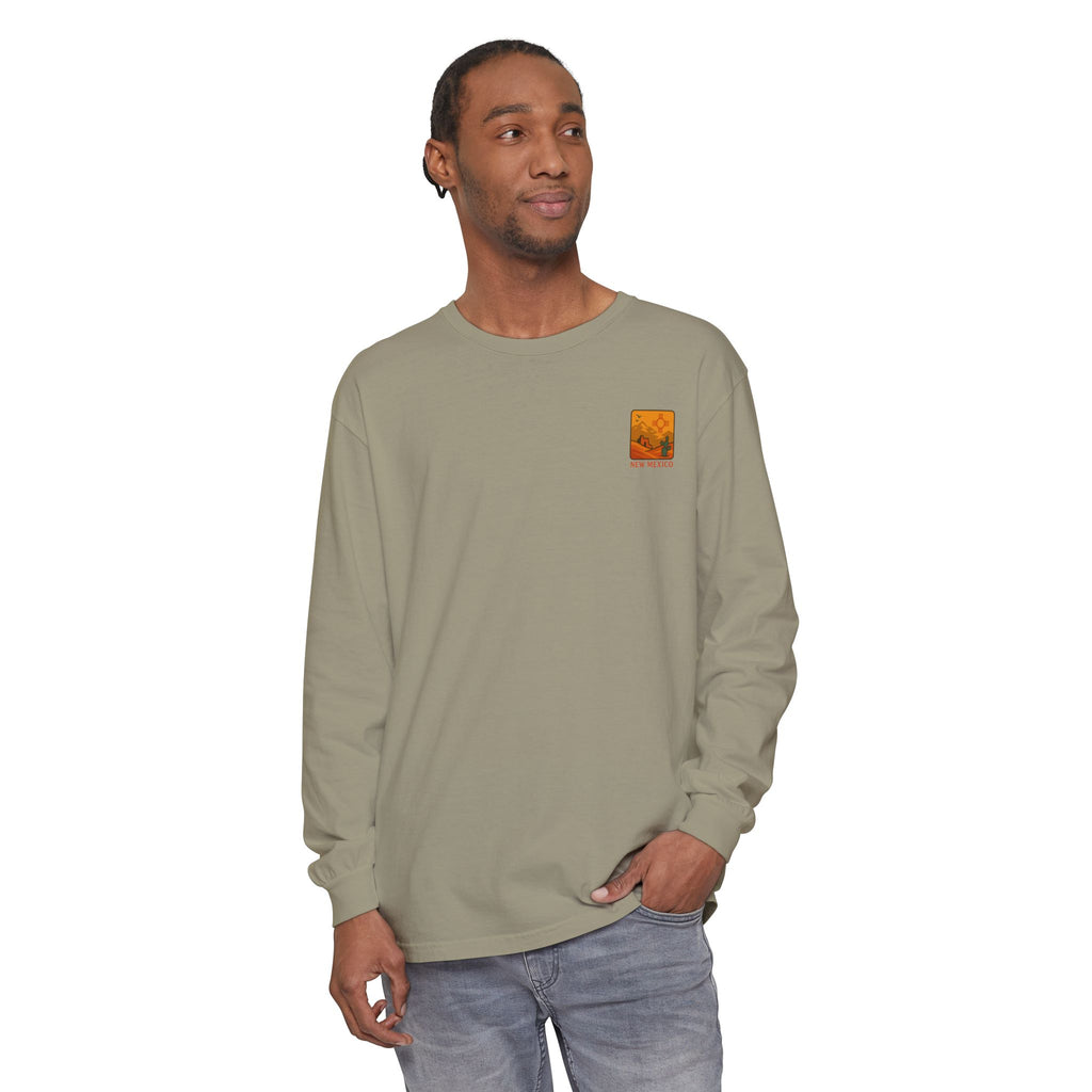 New Mexico Graphic Long Sleeve T-Shirt | Desert Vibes Tee, Unisex Apparel, Travel Souvenir, Gift for Nature Lovers, Southwest Style
