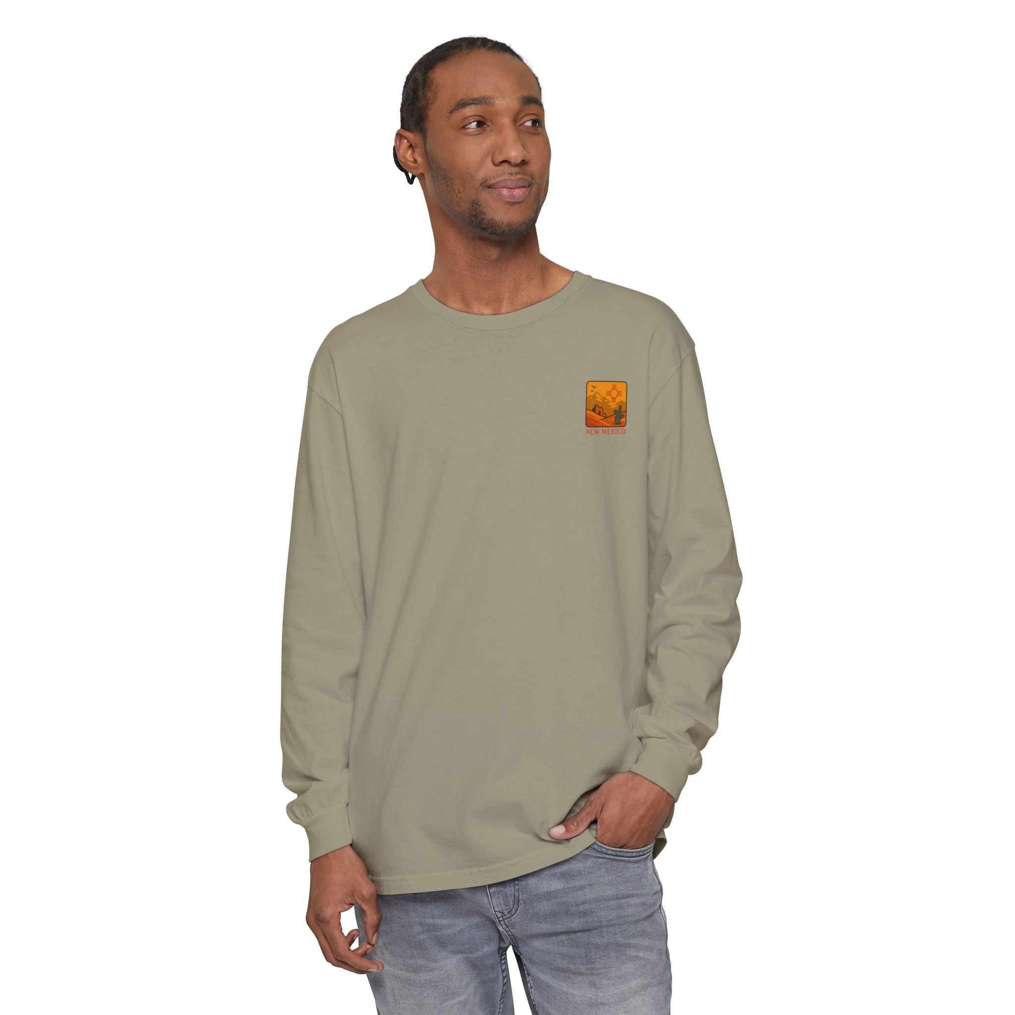 New Mexico Graphic Long Sleeve T-Shirt | Desert Vibes Tee, Unisex Apparel, Travel Souvenir, Gift for Nature Lovers, Southwest Style