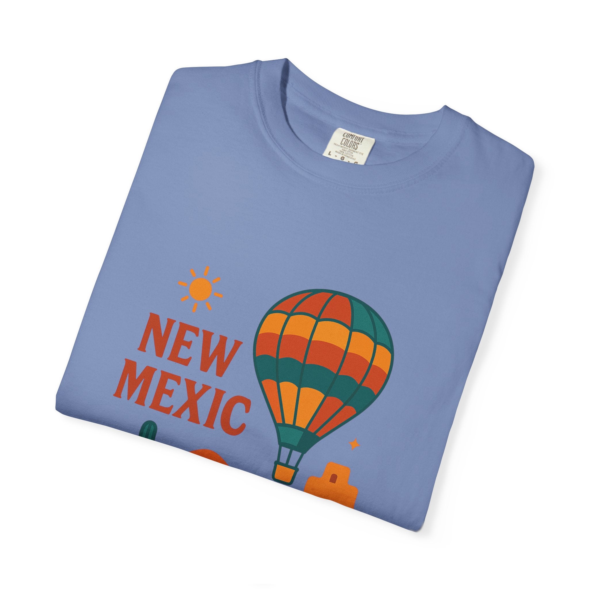 New Mexico Hot Air Balloon T-Shirt, Casual Tee, Travel Apparel, Gift for Adventurers, Summer Outfit, Vacation Shirt