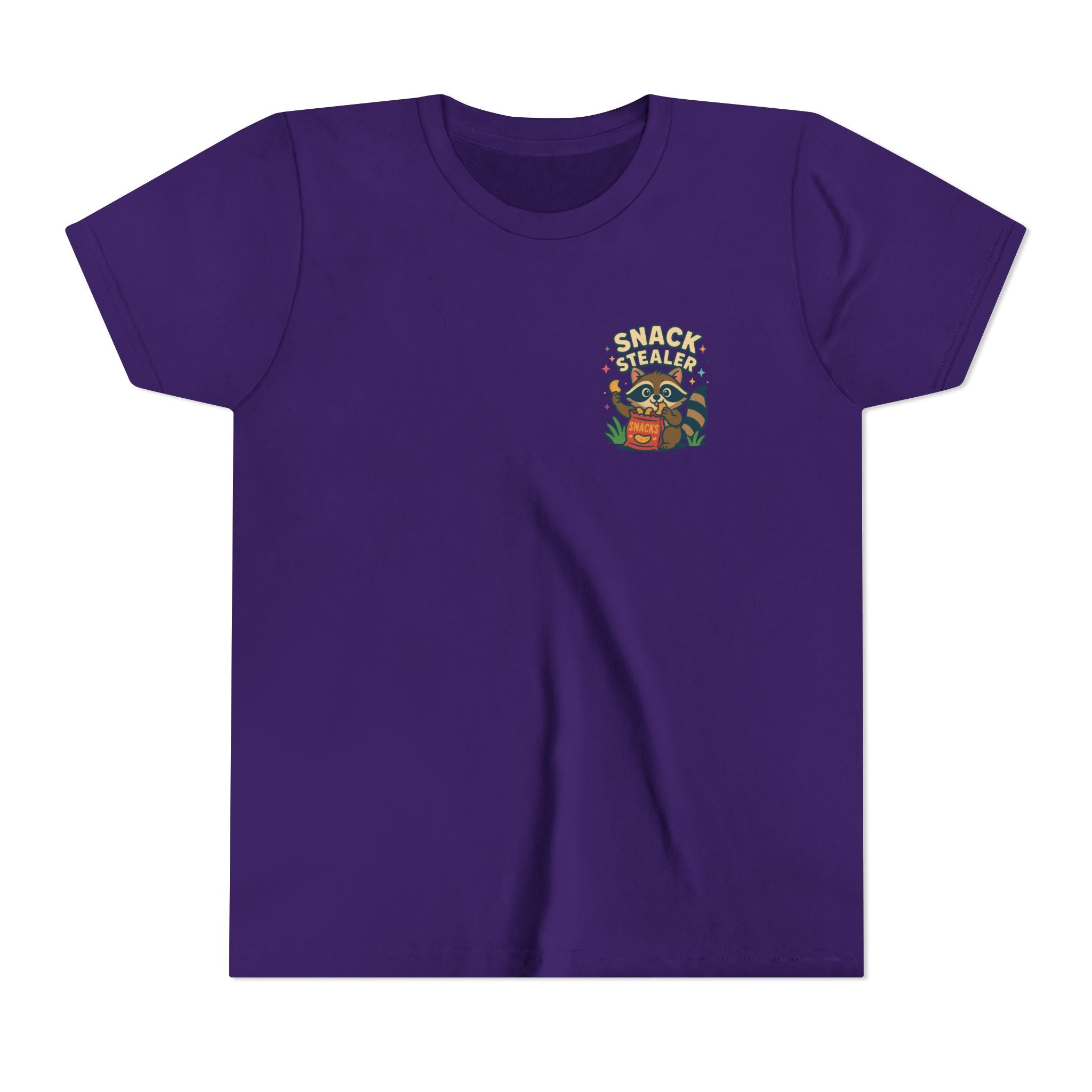 Raccoon Youth Tee featuring 'Snack Stealer' Raccoon Design