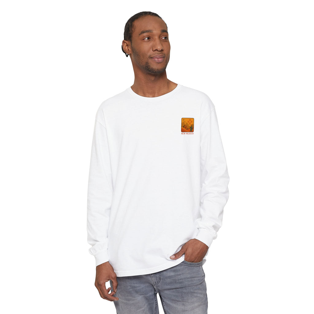 New Mexico Graphic Long Sleeve T-Shirt | Desert Vibes Tee, Unisex Apparel, Travel Souvenir, Gift for Nature Lovers, Southwest Style