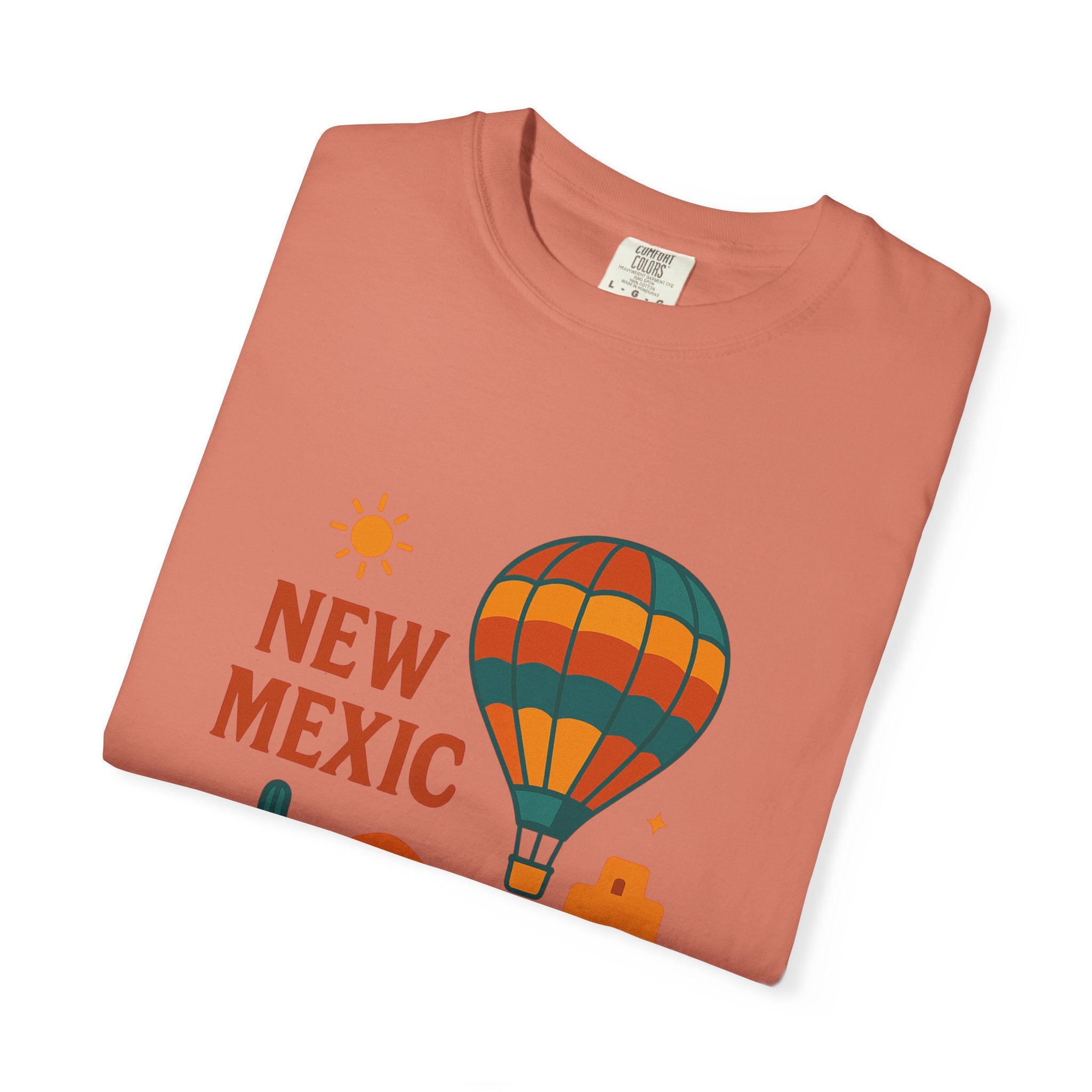 New Mexico Hot Air Balloon T-Shirt, Casual Tee, Travel Apparel, Gift for Adventurers, Summer Outfit, Vacation Shirt