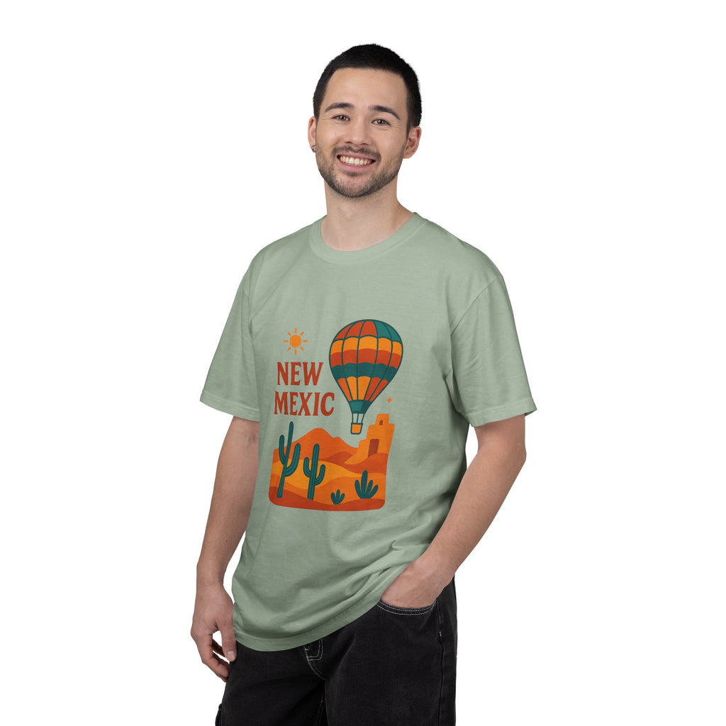 New Mexico Hot Air Balloon T-Shirt, Casual Tee, Travel Apparel, Gift for Adventurers, Summer Outfit, Vacation Shirt