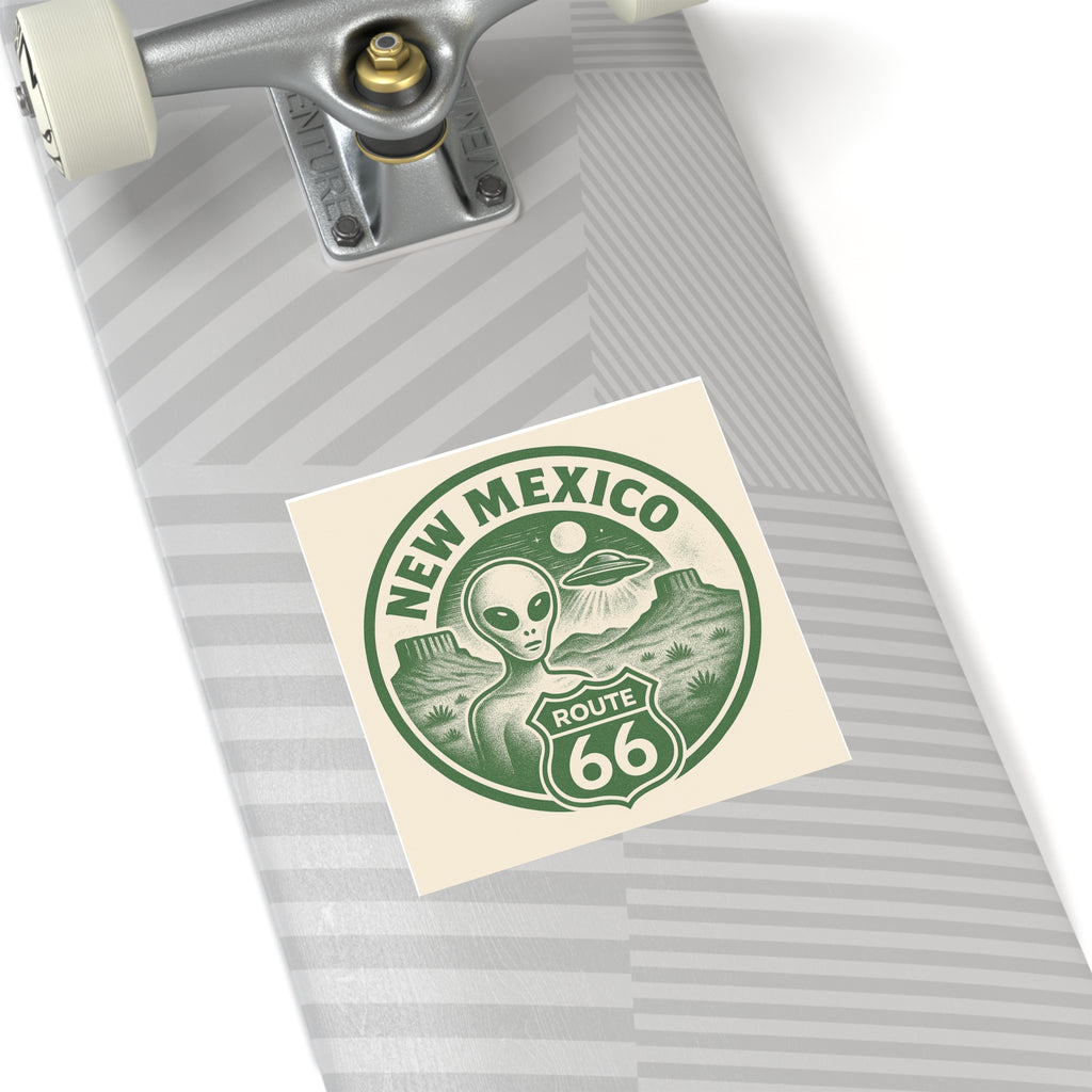 New Mexcio, Retro Alien Route 66 Stickers, Aesthetic Vinyl Decals, Cool Car Accessories, Travel Gifts, New Mexico Decor