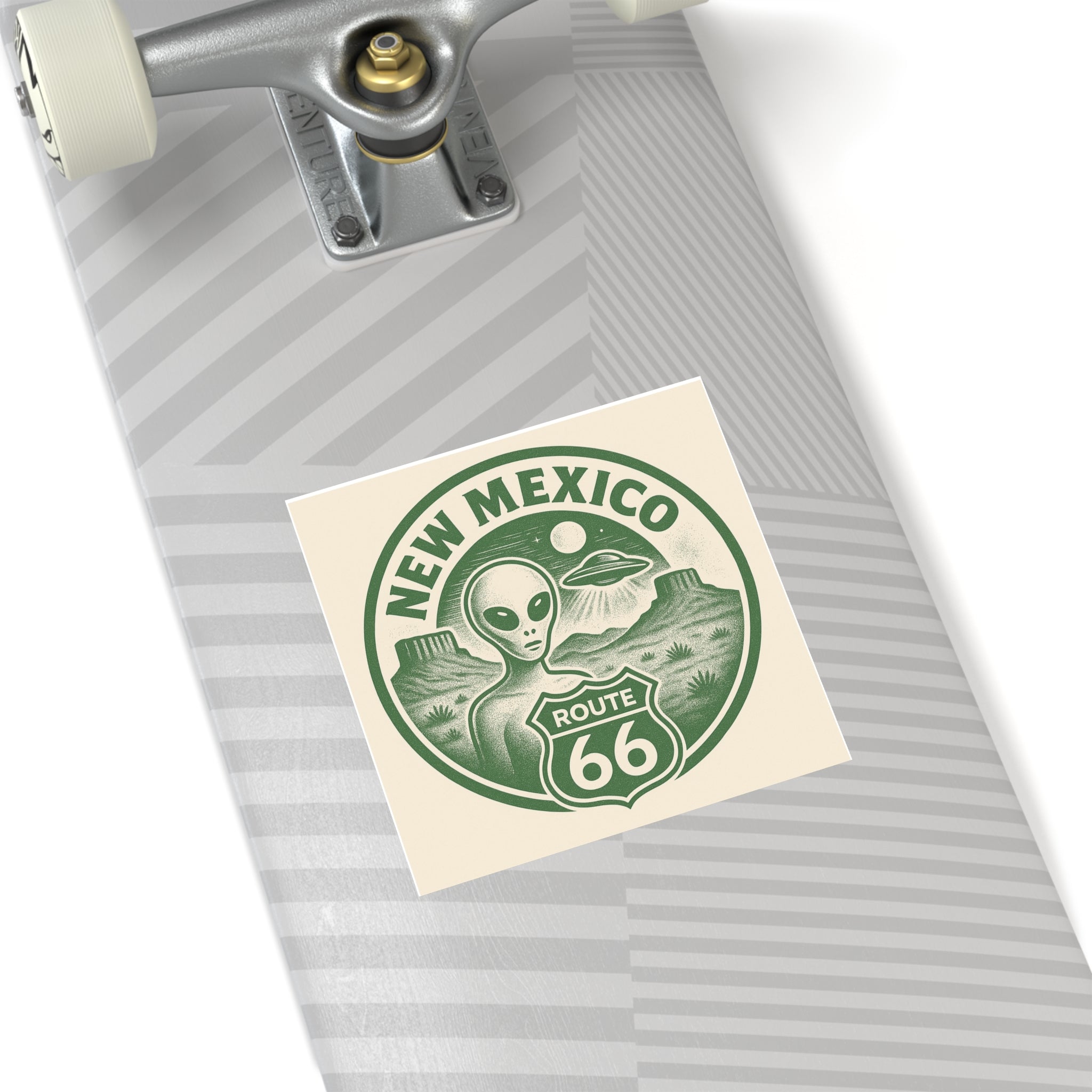 New Mexcio, Retro Alien Route 66 Stickers, Aesthetic Vinyl Decals, Cool Car Accessories, Travel Gifts, New Mexico Decor