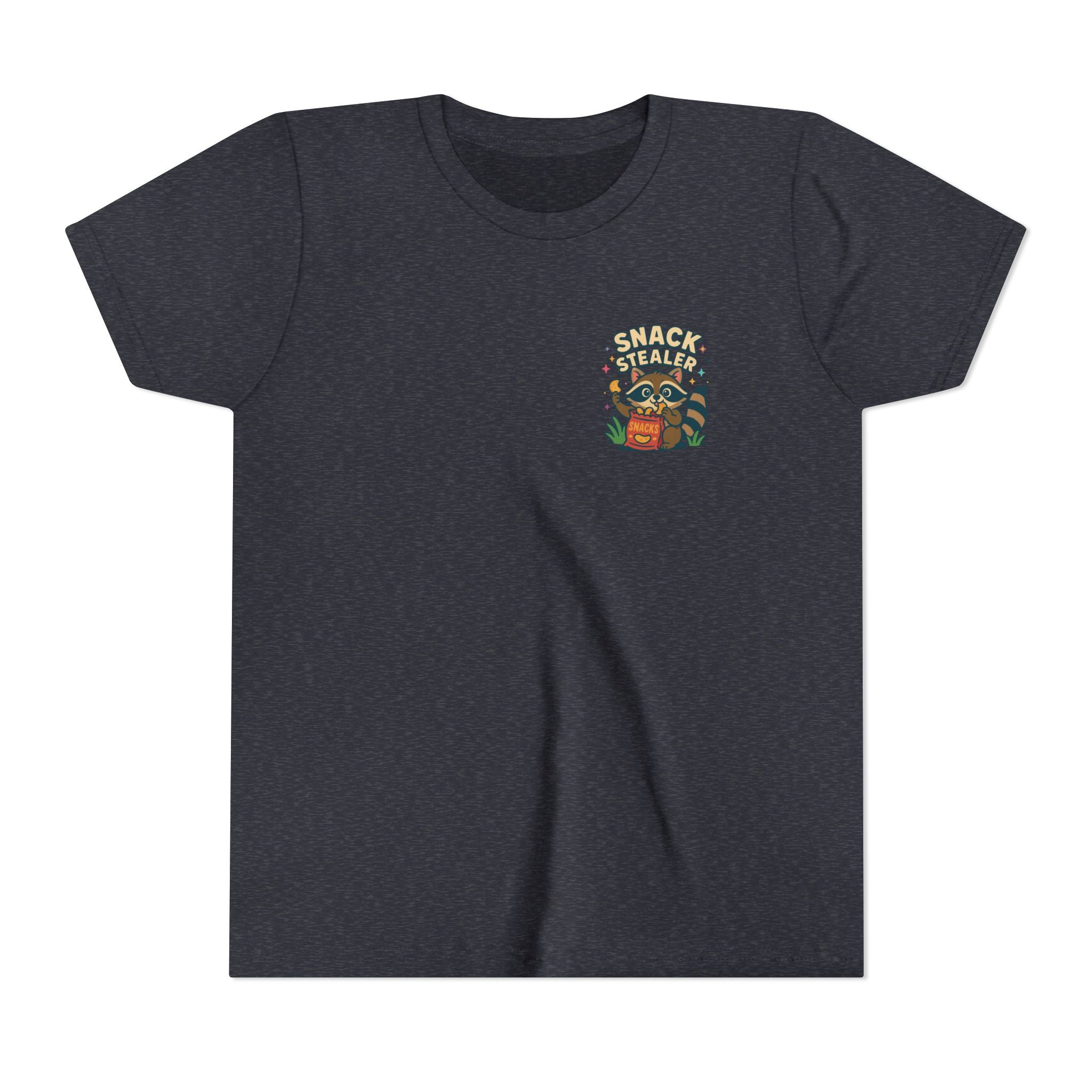 Raccoon Youth Tee featuring 'Snack Stealer' Raccoon Design
