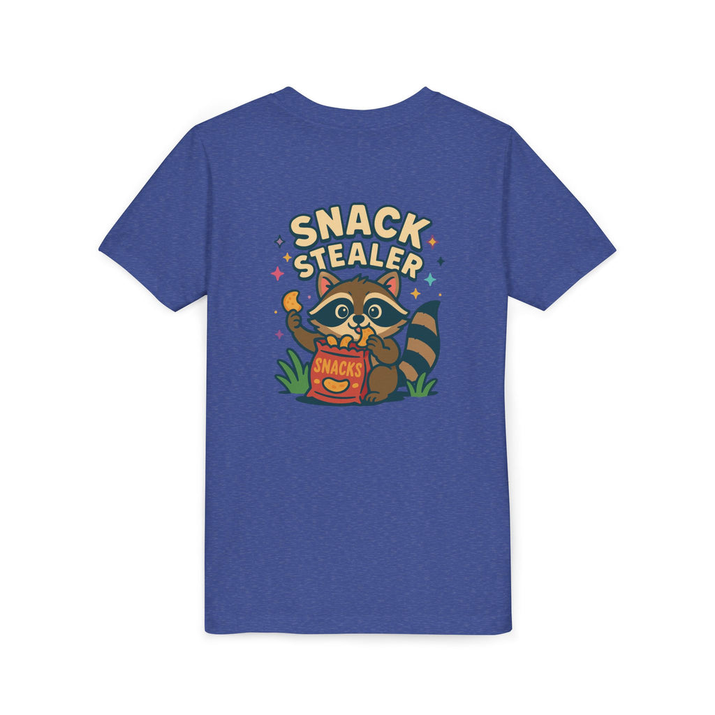 Raccoon Youth Tee featuring 'Snack Stealer' Raccoon Design