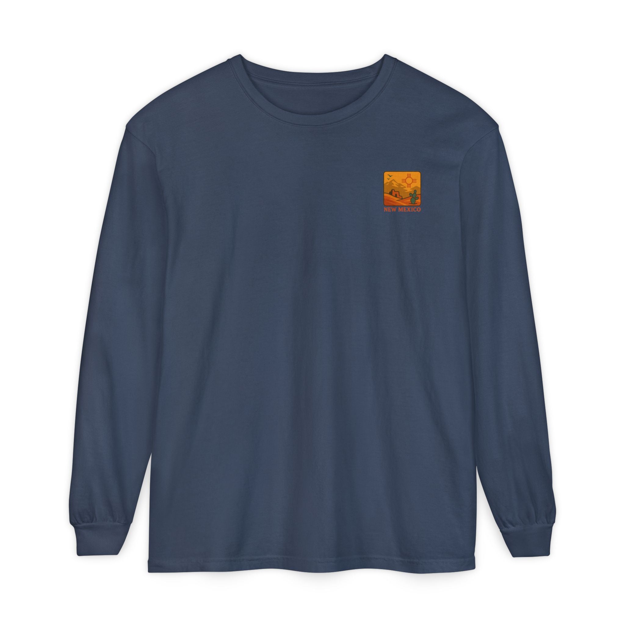 New Mexico Graphic Long Sleeve T-Shirt | Desert Vibes Tee, Unisex Apparel, Travel Souvenir, Gift for Nature Lovers, Southwest Style