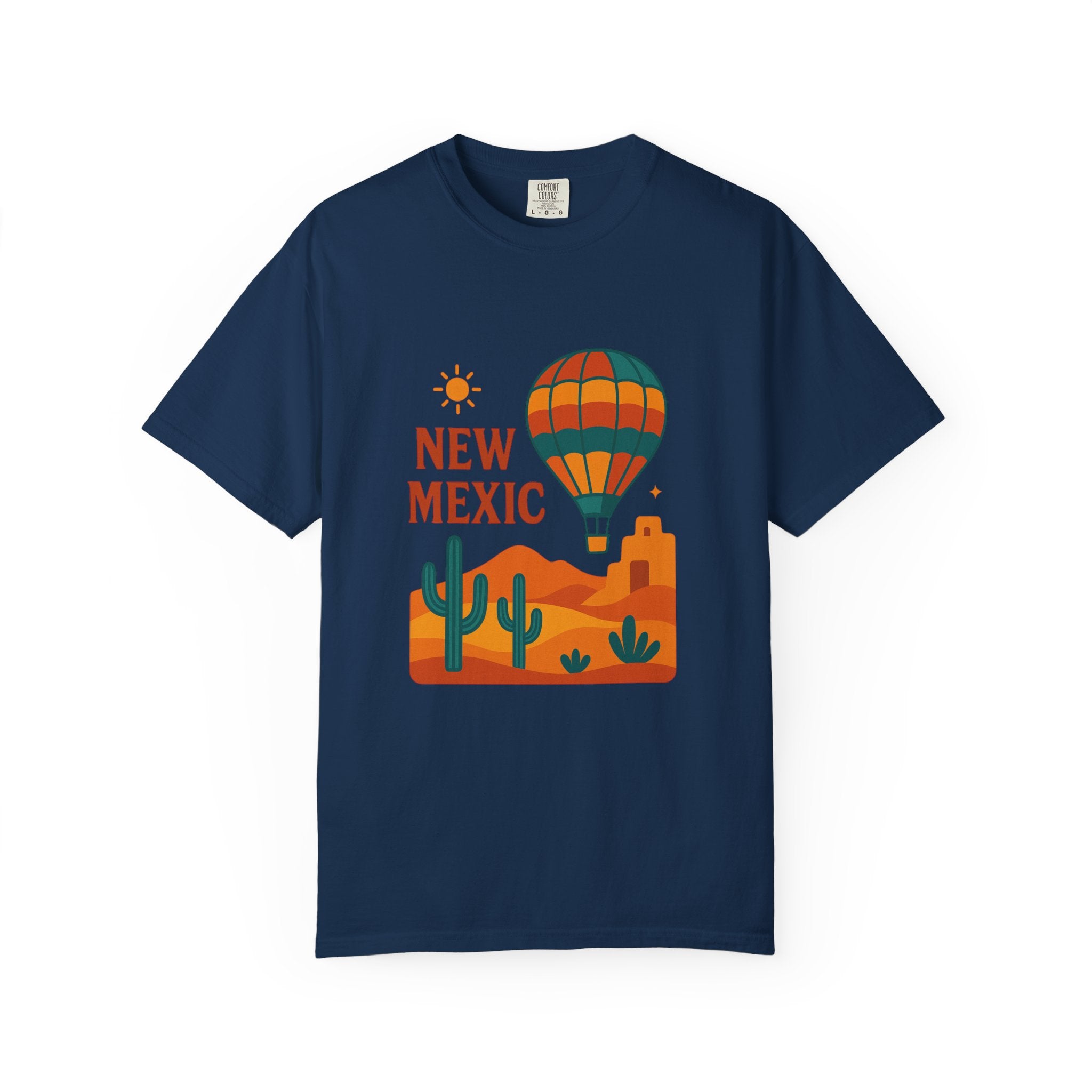 New Mexico Hot Air Balloon T-Shirt, Casual Tee, Travel Apparel, Gift for Adventurers, Summer Outfit, Vacation Shirt
