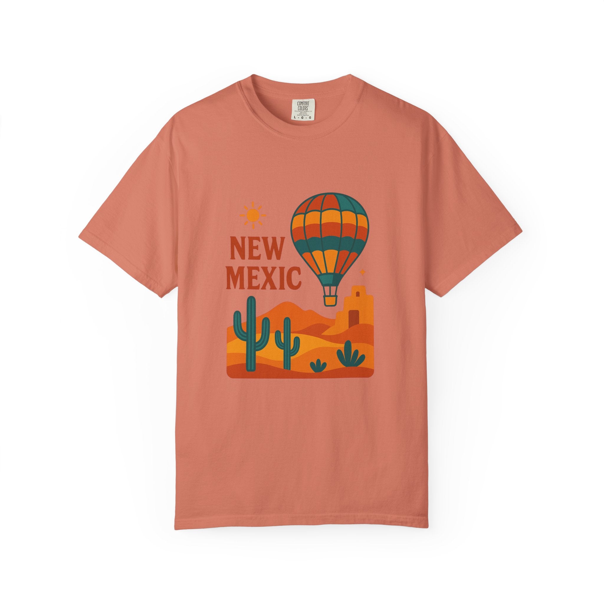 New Mexico Hot Air Balloon T-Shirt, Casual Tee, Travel Apparel, Gift for Adventurers, Summer Outfit, Vacation Shirt