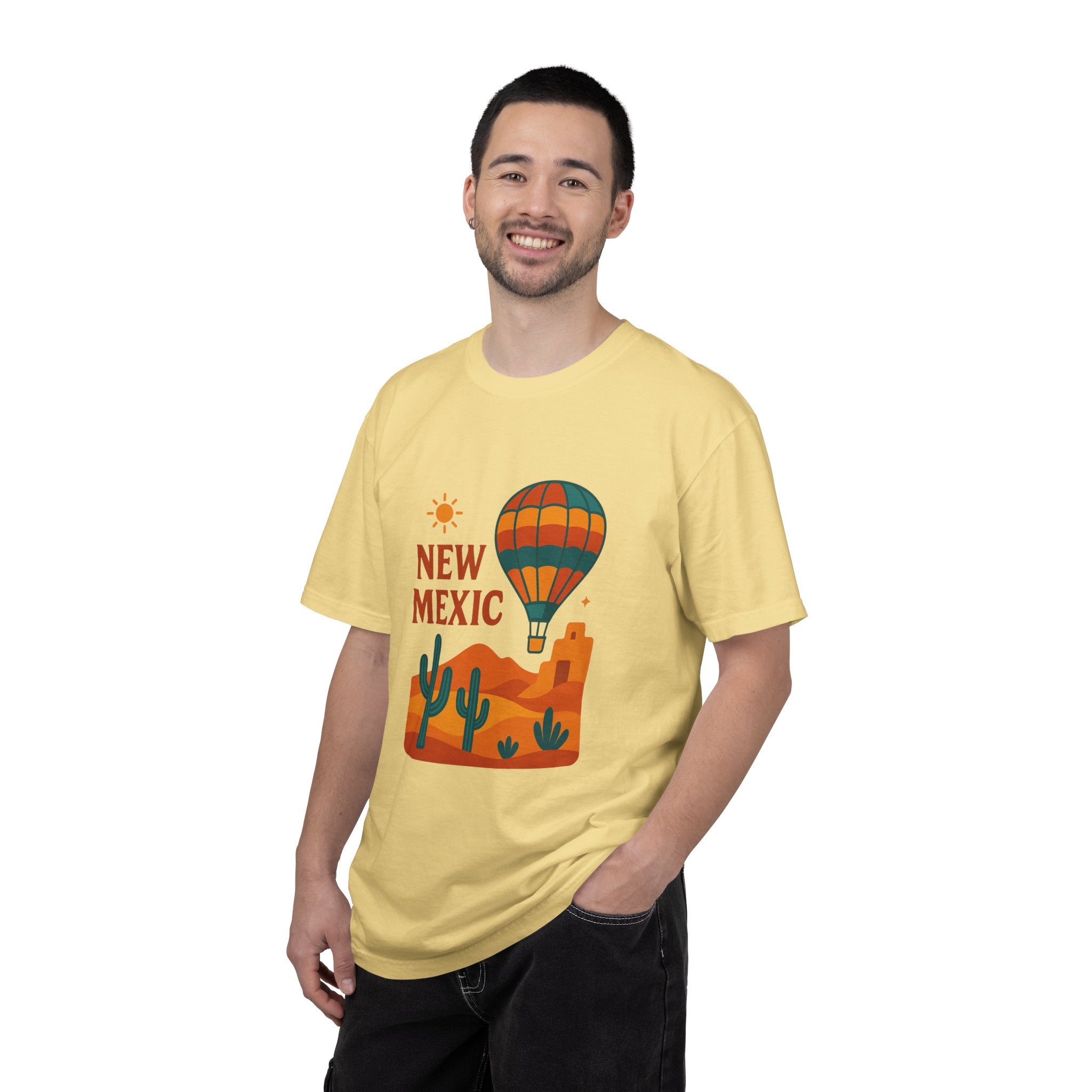 New Mexico Hot Air Balloon T-Shirt, Casual Tee, Travel Apparel, Gift for Adventurers, Summer Outfit, Vacation Shirt