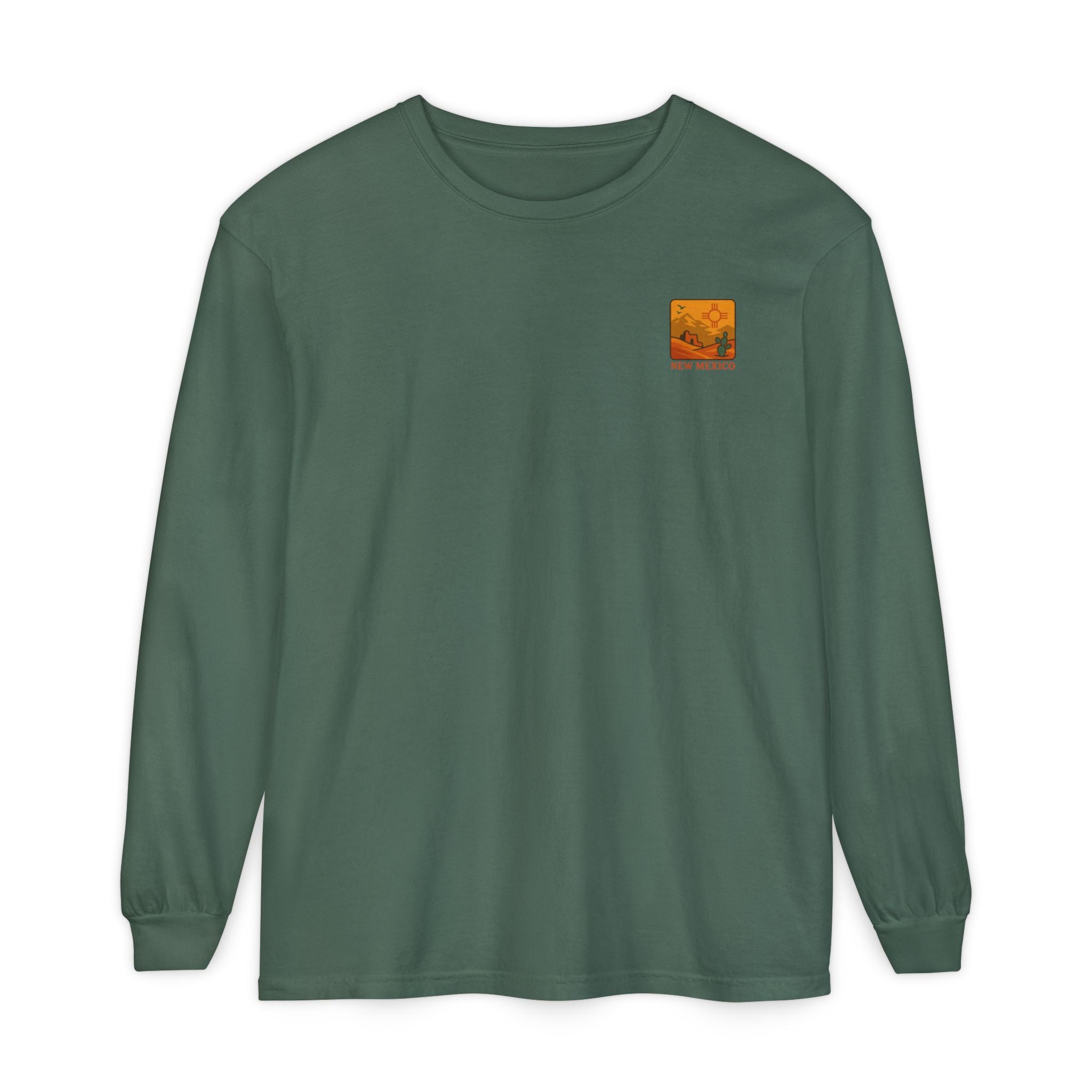 New Mexico Graphic Long Sleeve T-Shirt | Desert Vibes Tee, Unisex Apparel, Travel Souvenir, Gift for Nature Lovers, Southwest Style