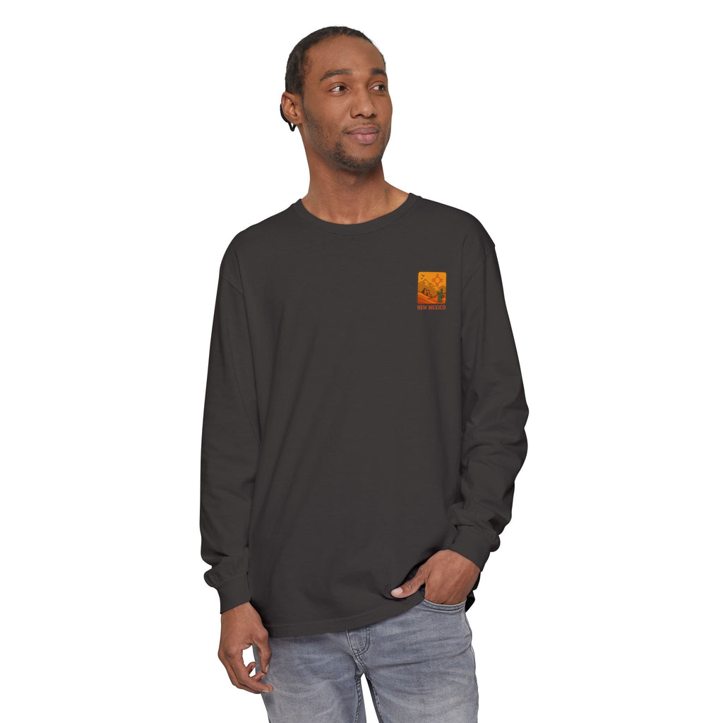 New Mexico Graphic Long Sleeve T-Shirt | Desert Vibes Tee, Unisex Apparel, Travel Souvenir, Gift for Nature Lovers, Southwest Style
